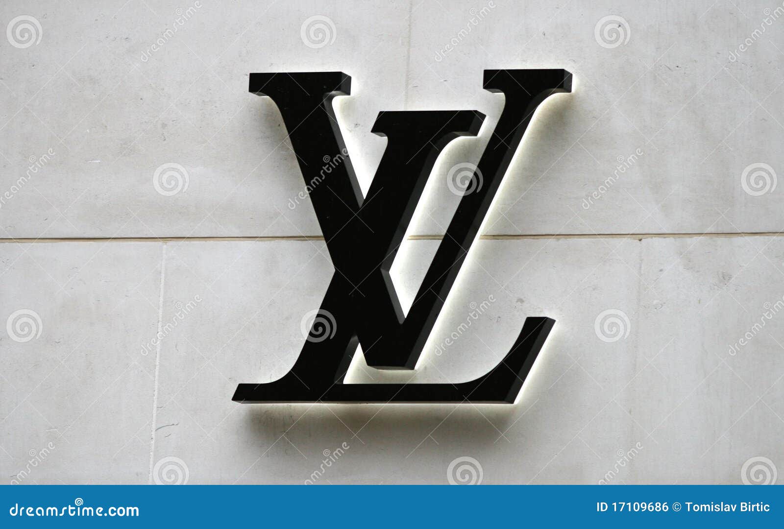 Logo de Louis Vuitton photo éditorial. Image du noir - 17109686