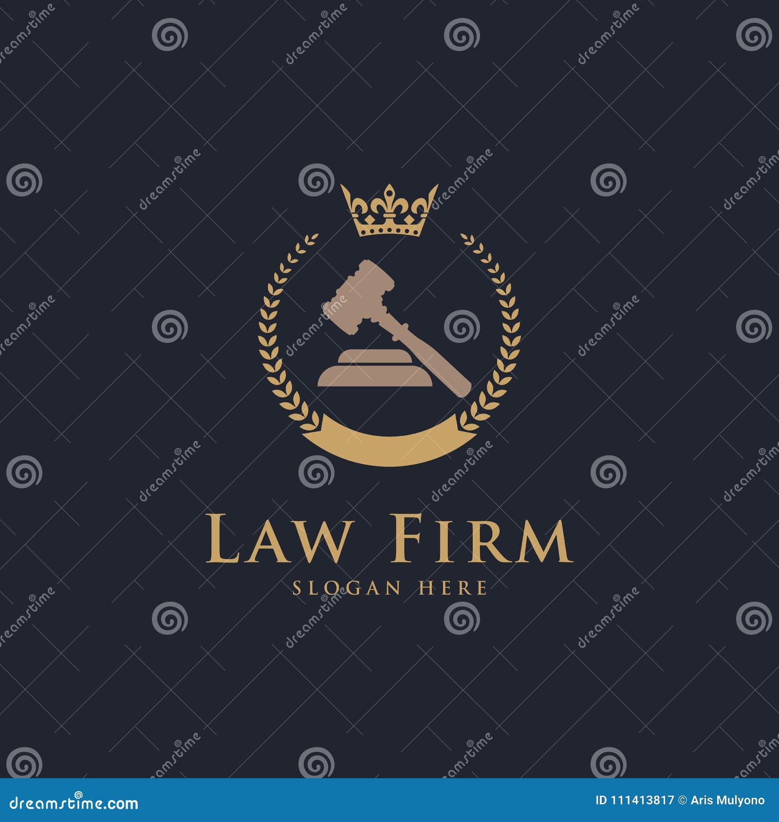 Logo De Luxe De Loi De Vintage Illustration Stock - Illustration du ...