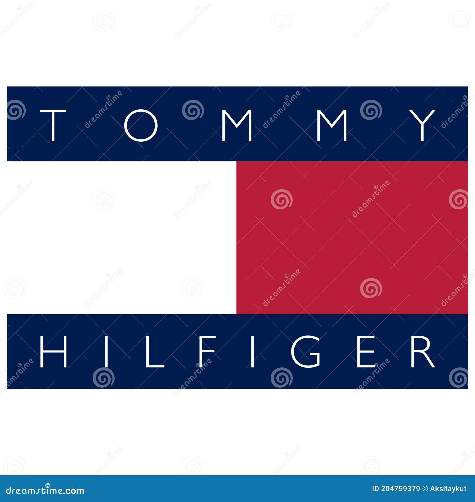 Baño vergüenza Ups Logo de tommy hilfiger imagen de archivo editorial. Ilustración de parte -  204759379