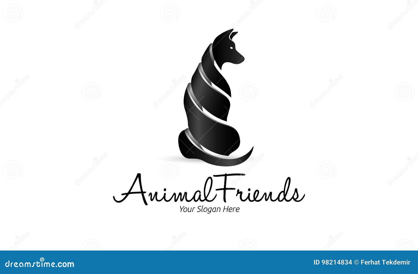 Logo del cane illustrazione di stock. Illustrazione di bisogni 98214834