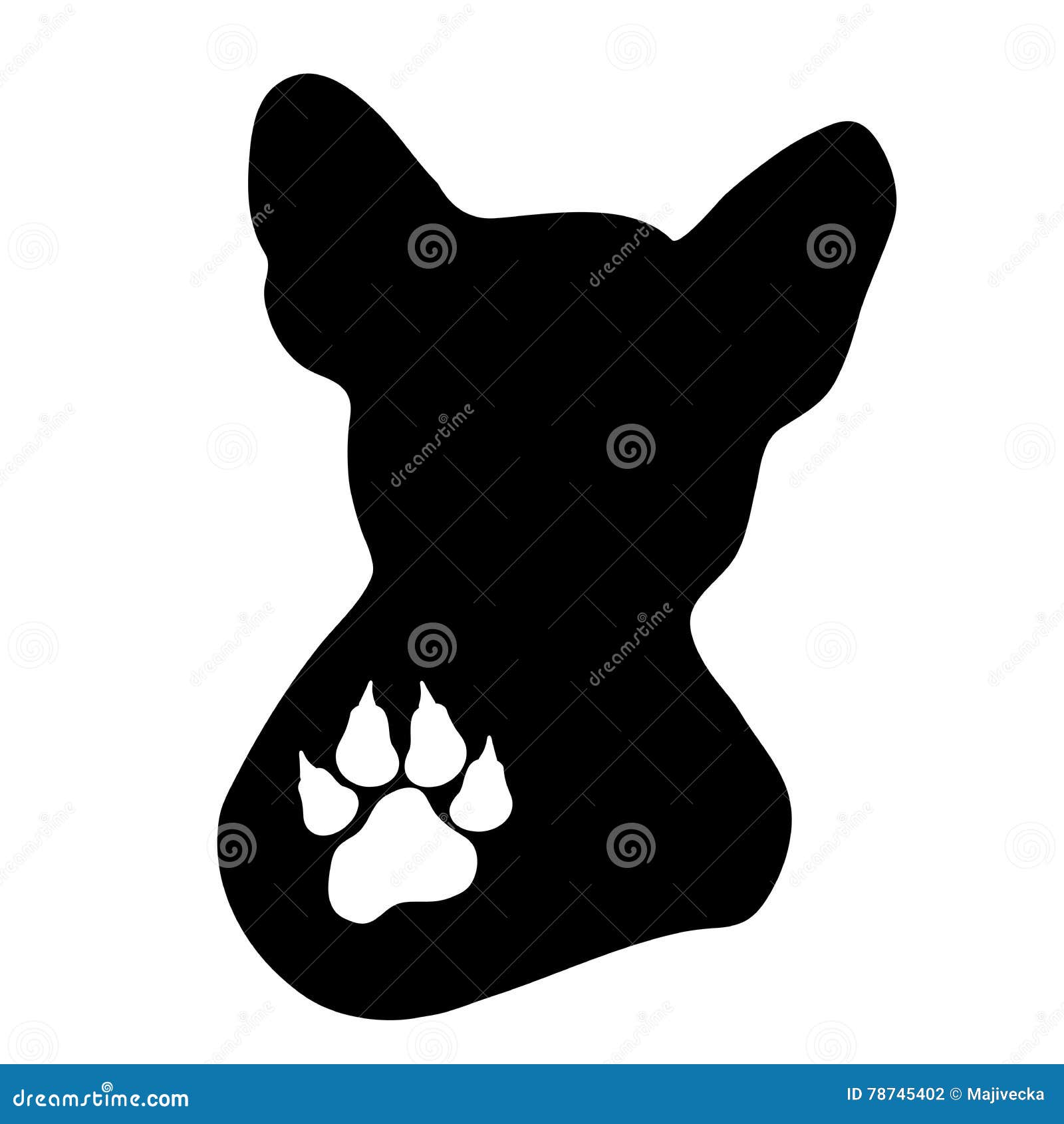 Logo del cane di vettore illustrazione di stock. Illustrazione di