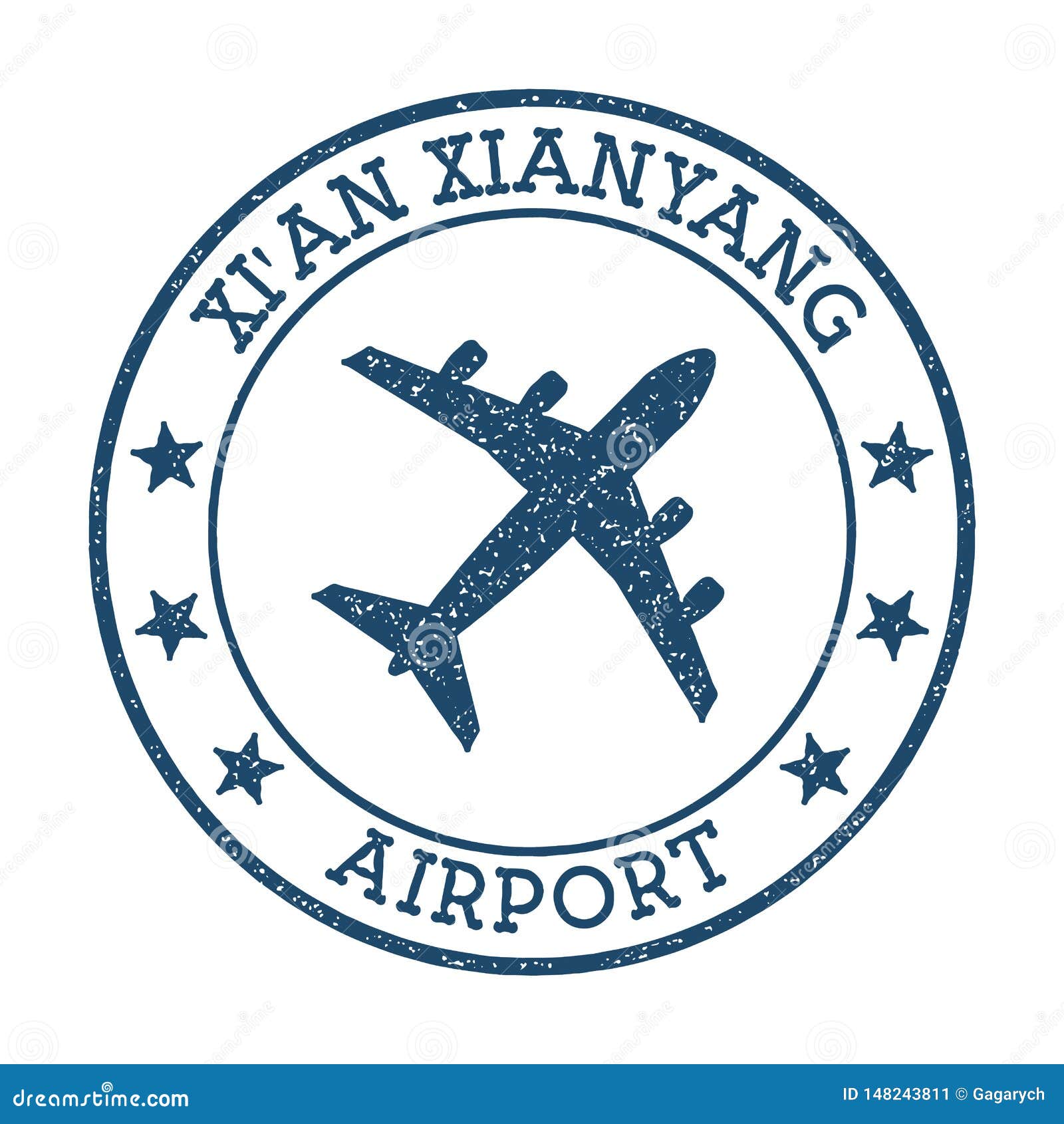 Logo Dell'aeroporto Di Xi'an Xianyang Illustrazione Vettoriale ...
