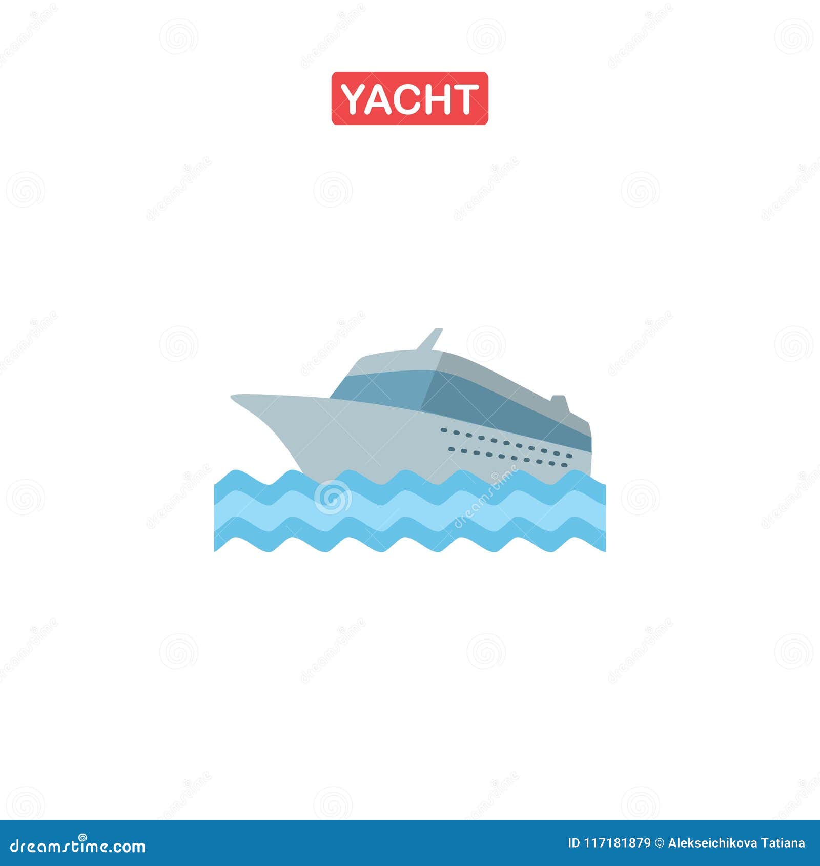 Logo Della Nave Da Crociera Yacht Illustrazione Vettoriale Illustrazione Di Passeggero Disegno