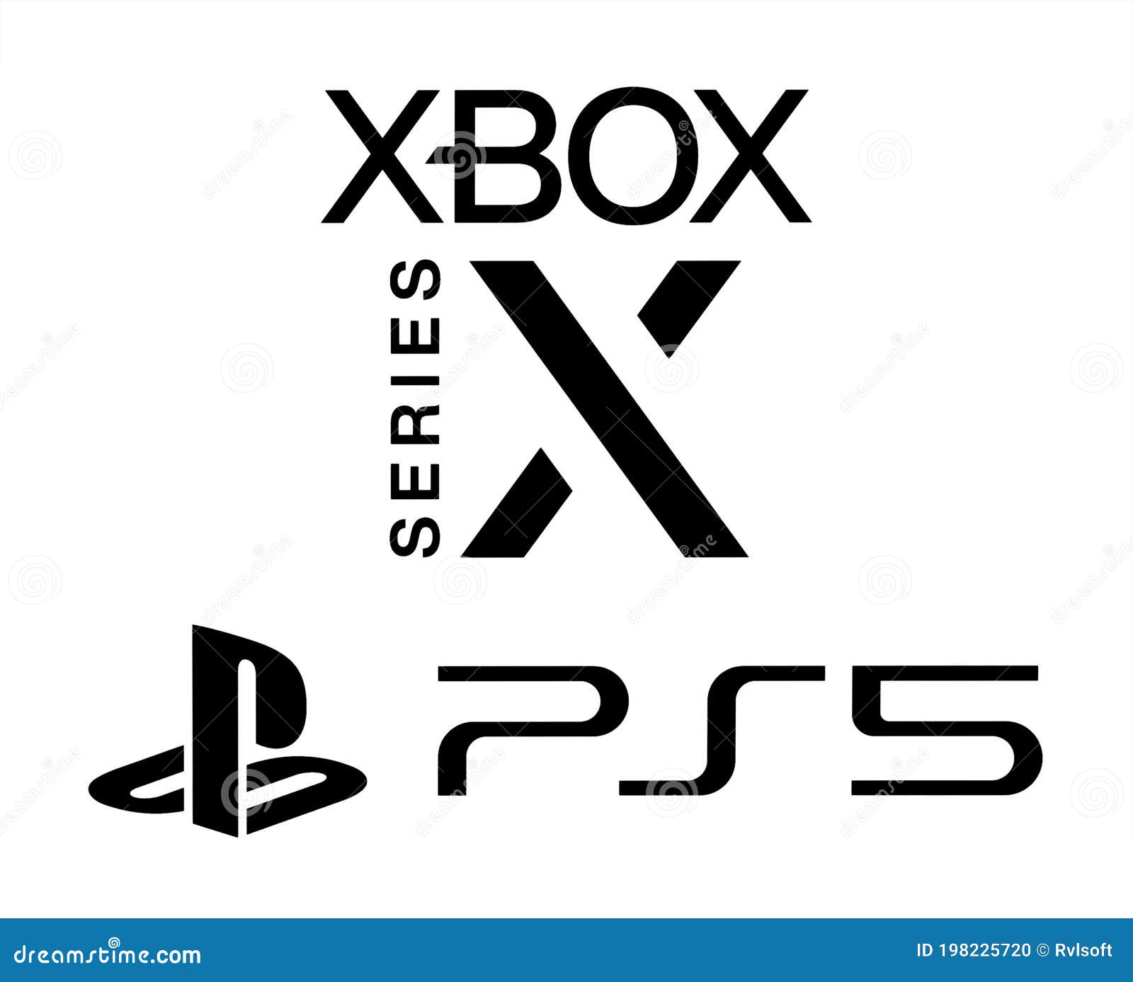 Logo Della Serie XBox Di Microsoftr E Sony Playstation 5 Immagine  Editoriale - Immagine di editoriale, servizio: 198225720