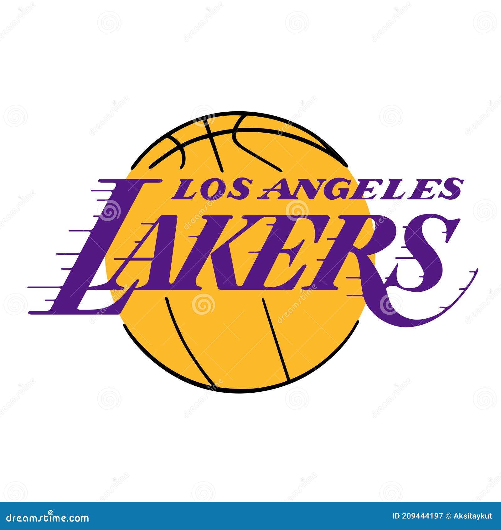 Logo Deportivo De Los Angeles Lakers Fotografía editorial - Ilustración de  naturalizado, profesional: 209444197