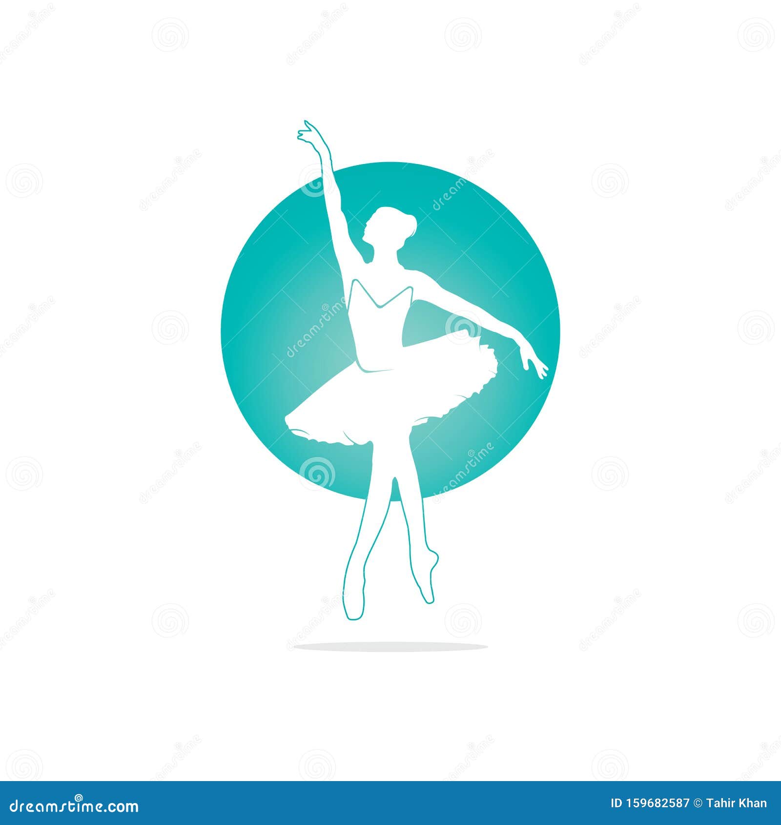 Ballet dancer logo design. stock illustration. Illustration of dance ...
