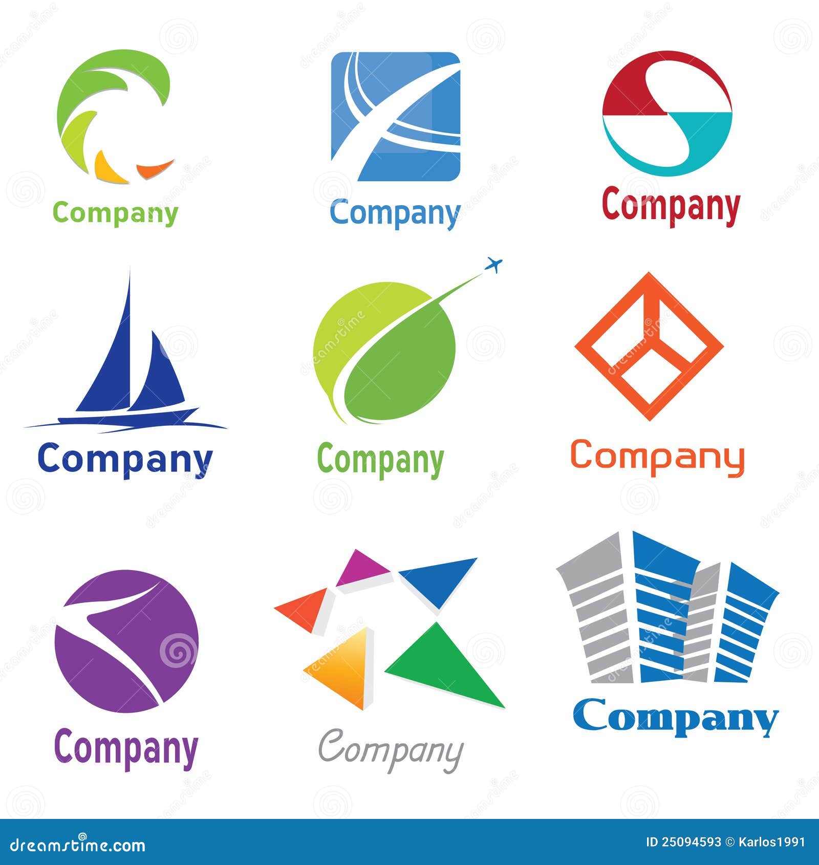 Logo Design Samples 01 stock vector. Illustration of artwork - 25094593