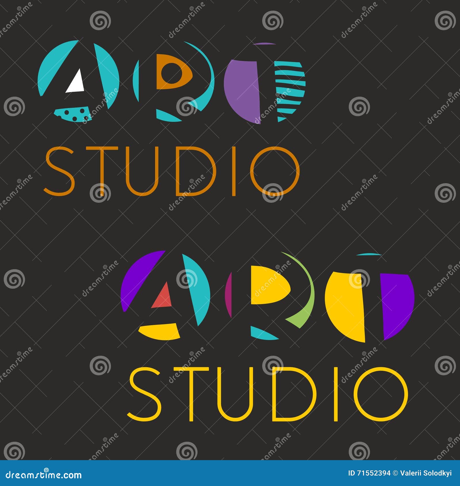 Logo Design Template for Art Studio, Gallery, School of the Arts