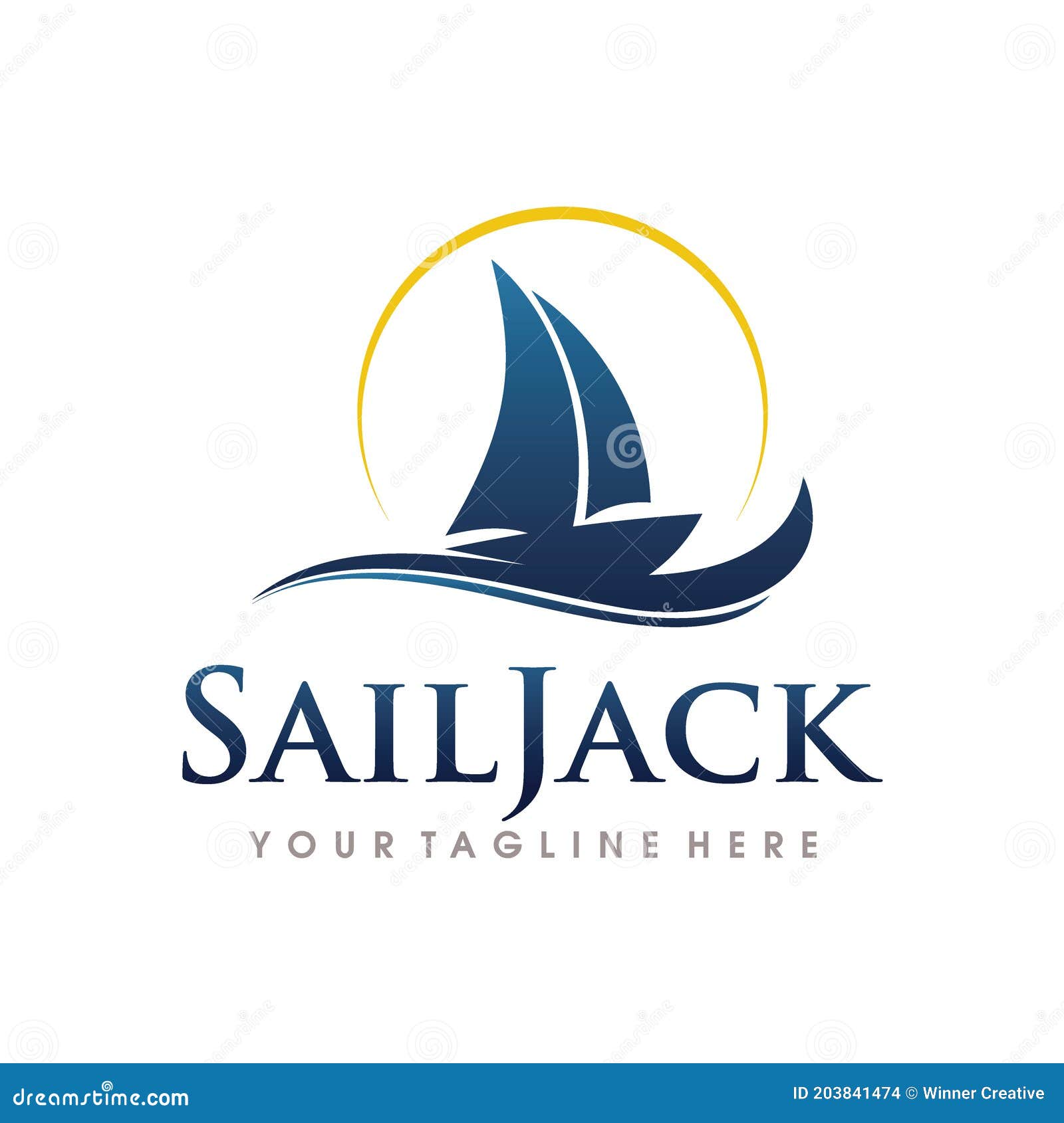 sailboat logo design