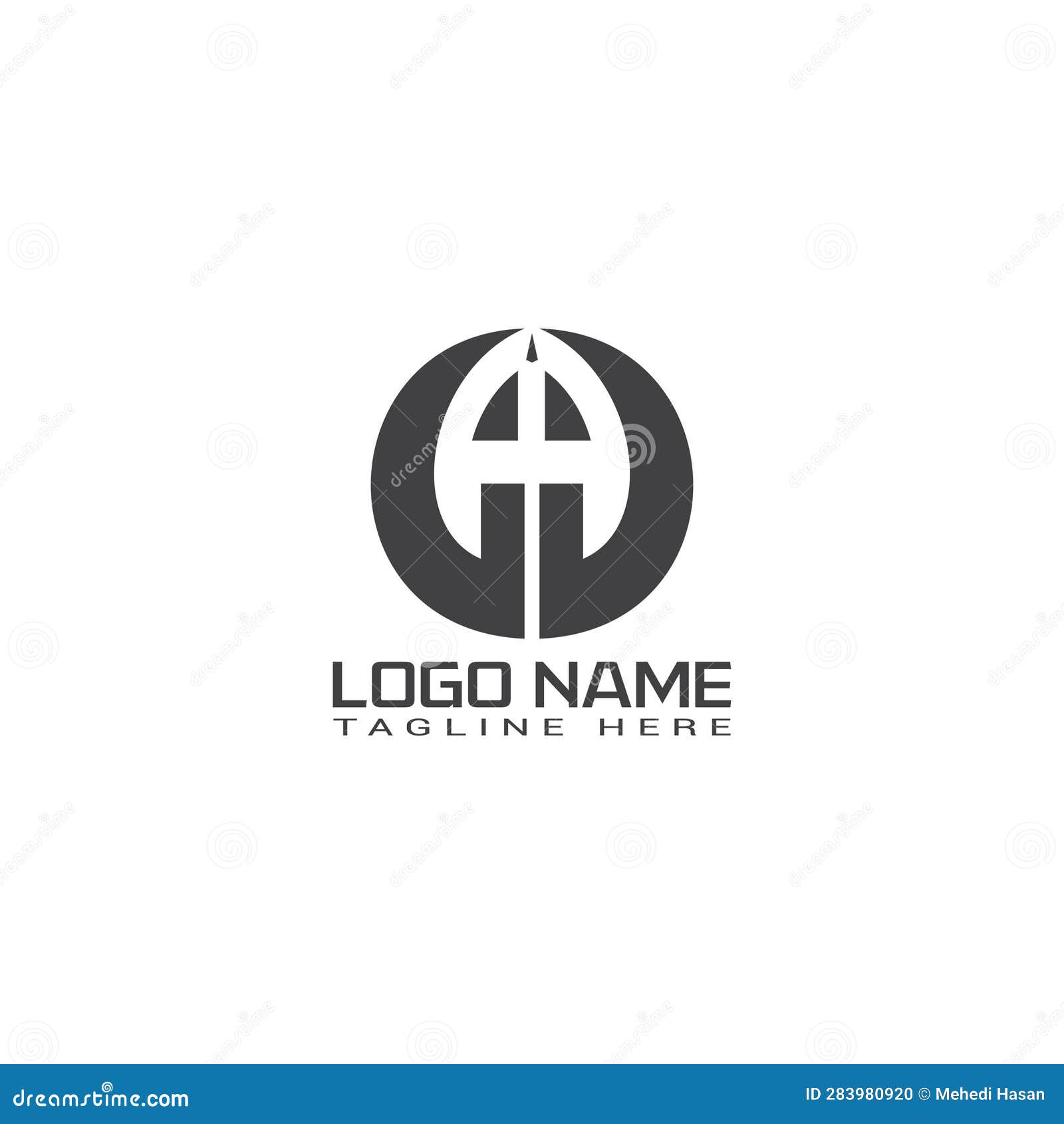 Logo Design In White Background. Logo Design For Business. Logo Design