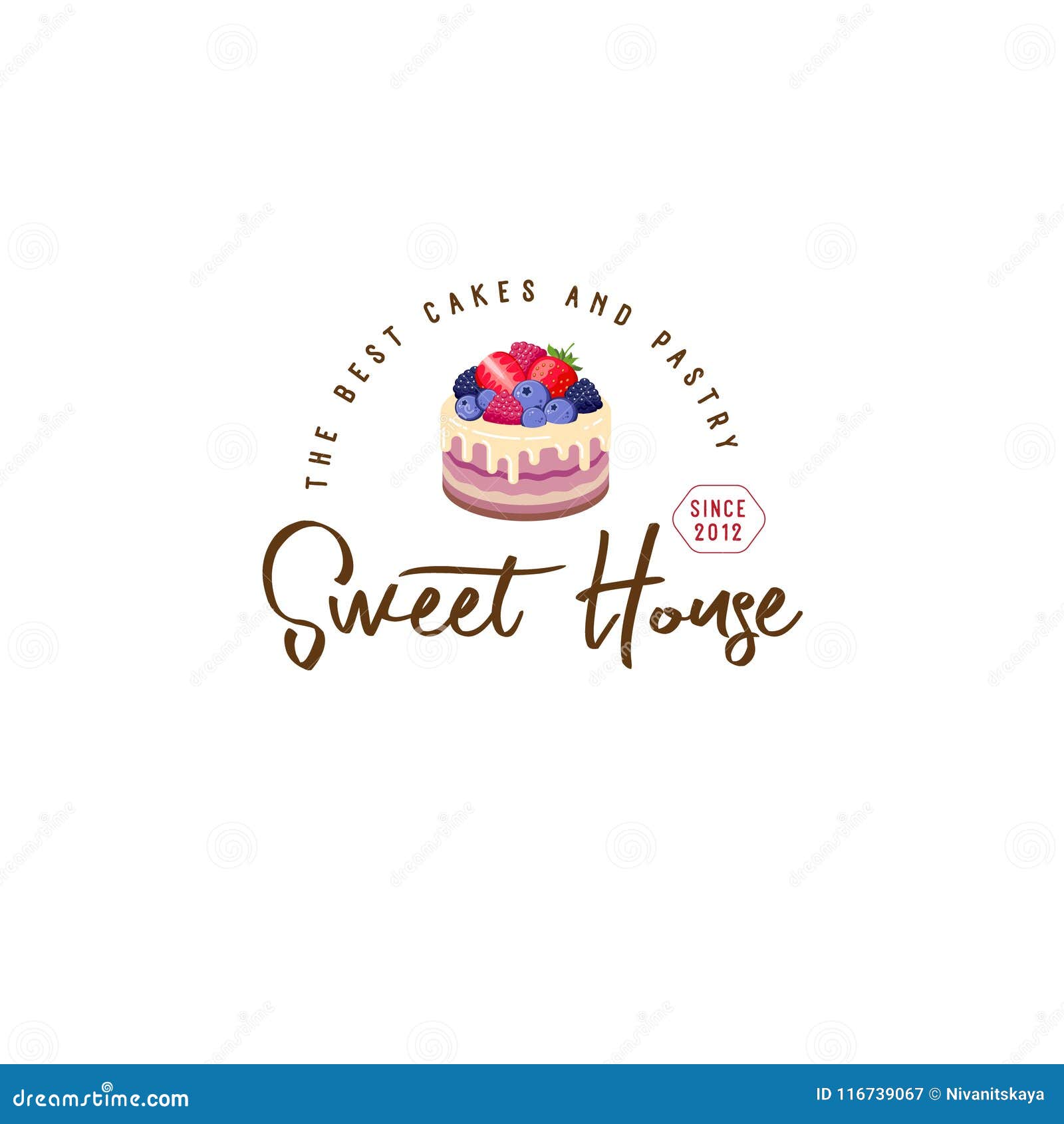 Logo Doux De Maison Embleme De Gateaux Logo De Boulangerie Et De Cafe Un Beau Gateau Avec Des Baies Illustration De Vecteur Illustration Du Conception Carte Logo Doux De Maison Embleme De Gateaux Logo De Boulangerie Et De Cafe Un Beau Gateau Avec Des Baies Illustration De Vecteur Illustration Du Conception Carte