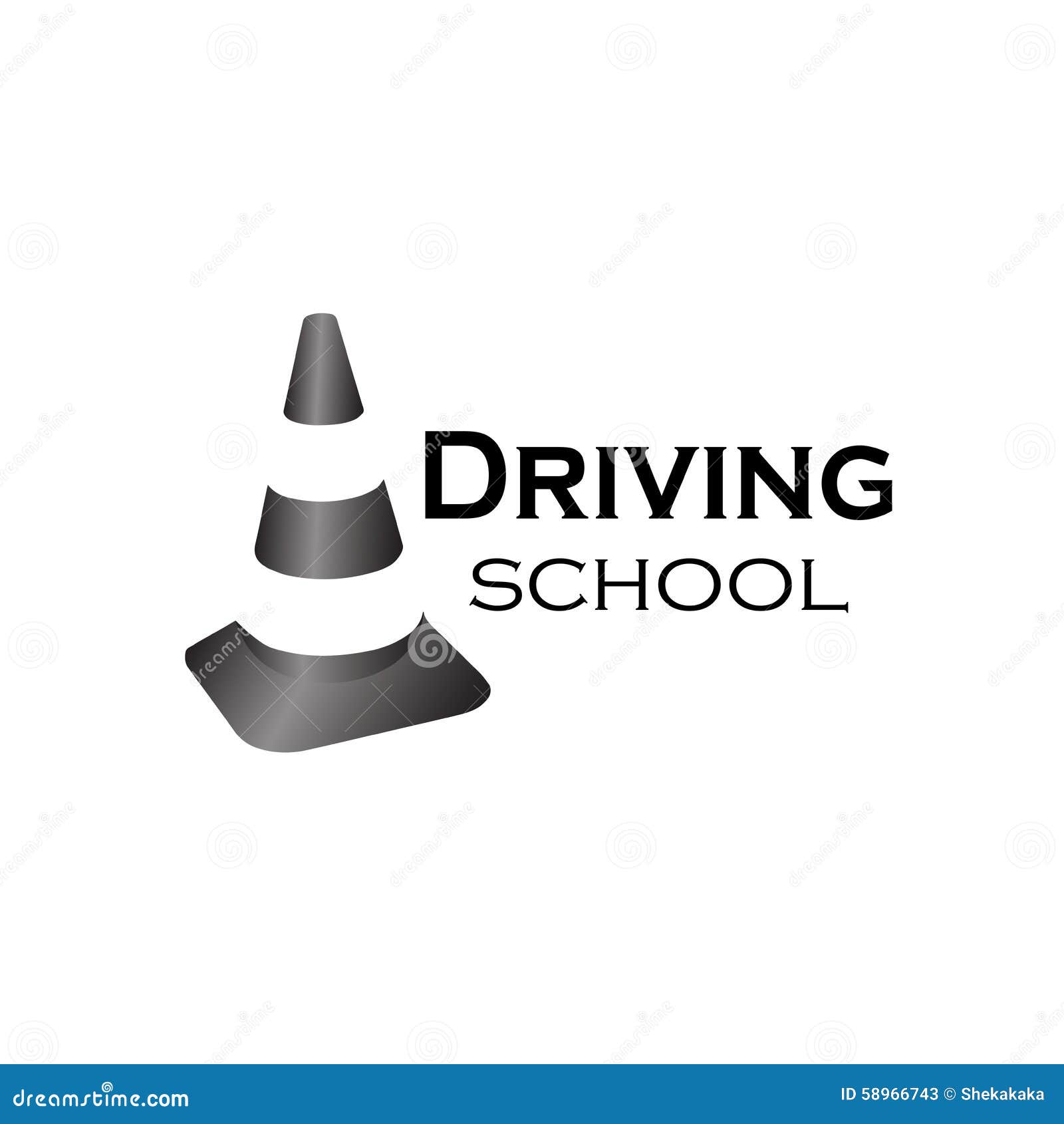 Logo Driving School Stock Vector Illustration Of Learner 58966743