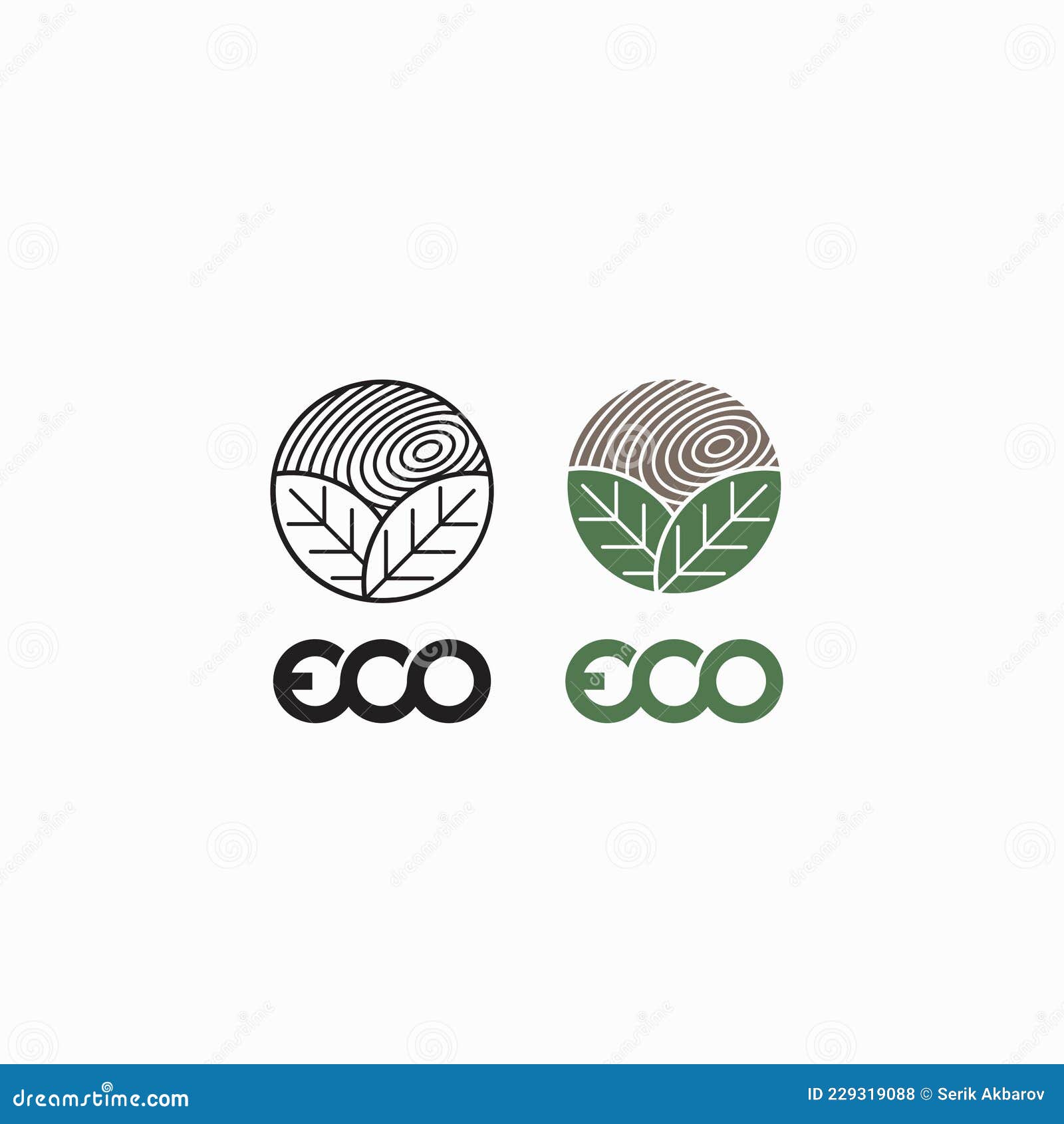 logo eco con foglia e simbolo infinito verd.eco leaves  icon