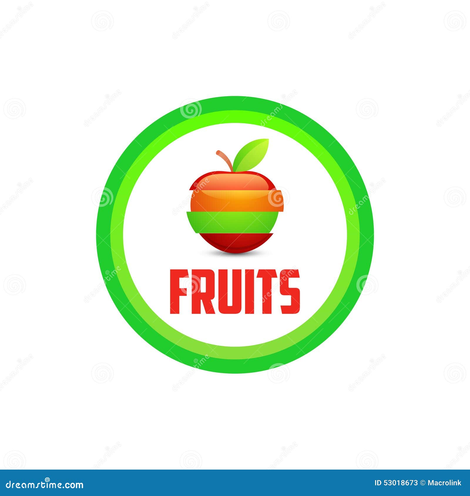 Logo emblem of Fruits stock vector. Illustration of plant 53018673