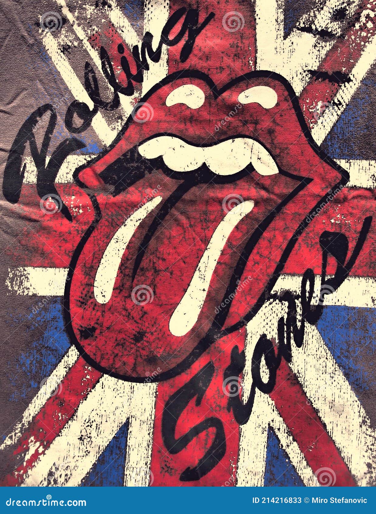 Logo of the Famous Rock Band Rolling Stones with an Interesting Background  Editorial Stock Photo - Illustration of carpathians, county: 214216833