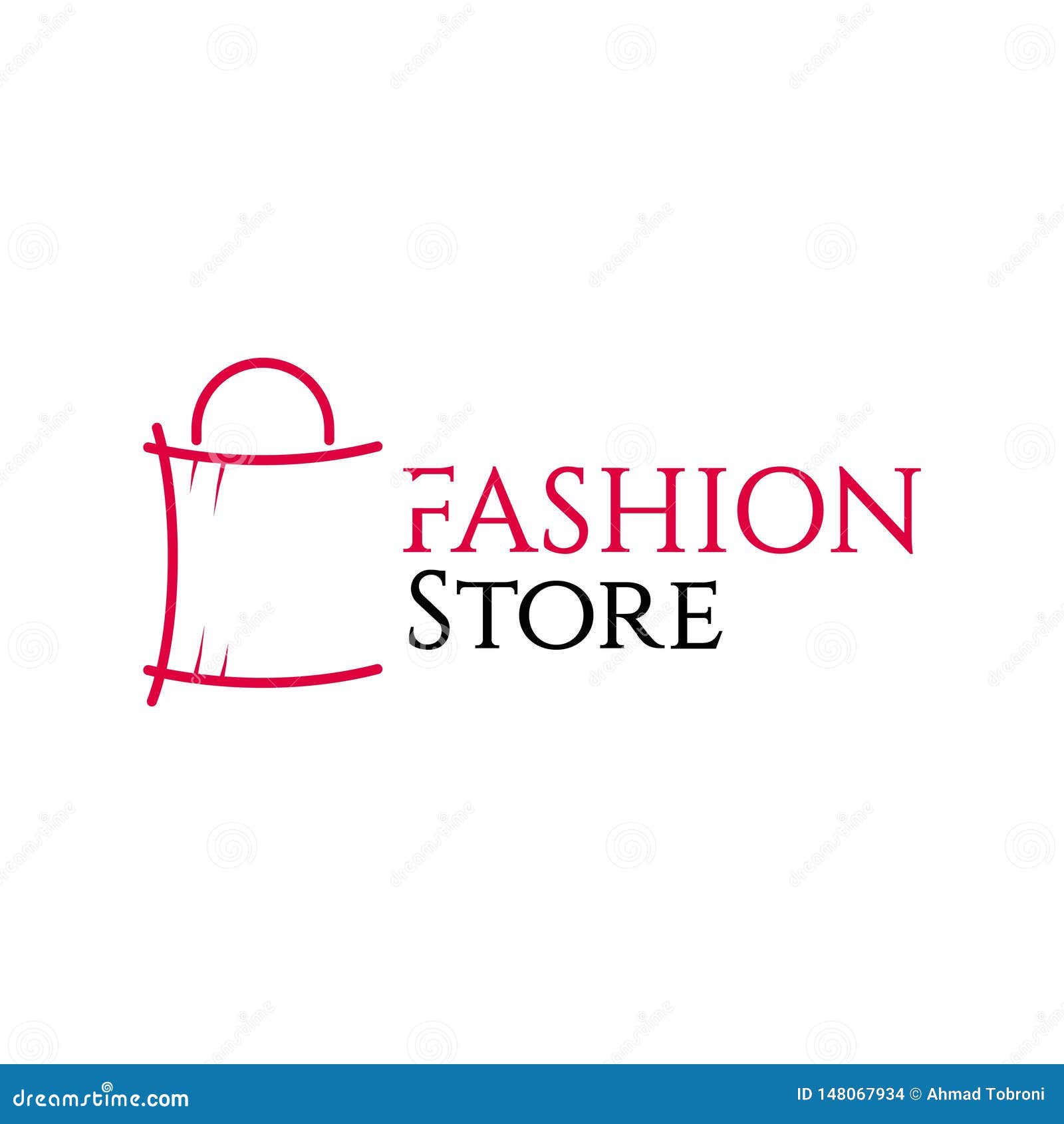 Fashion Store Vector Template Design Illustration Stock Vector ...