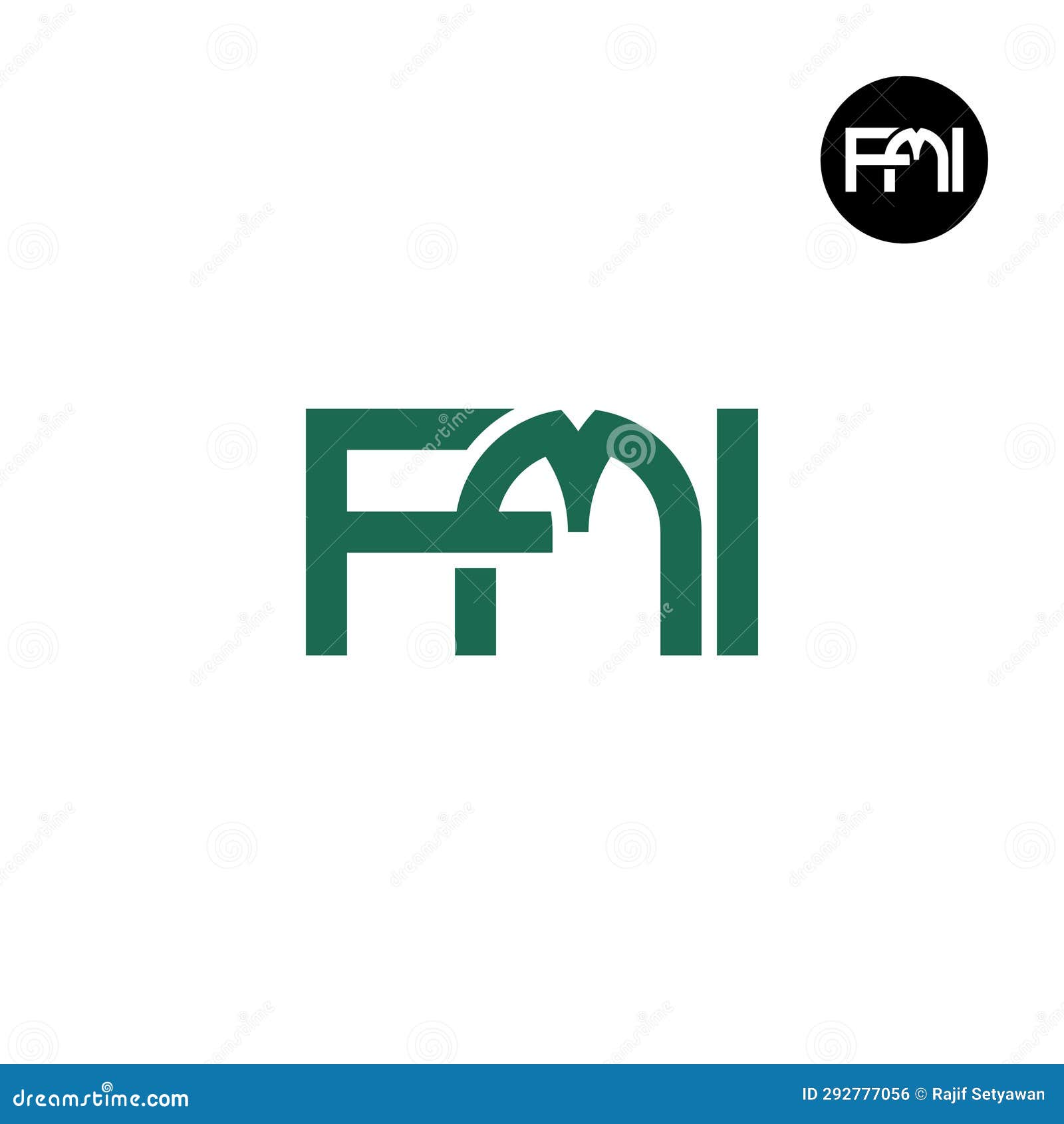 letter fmi monogram logo 