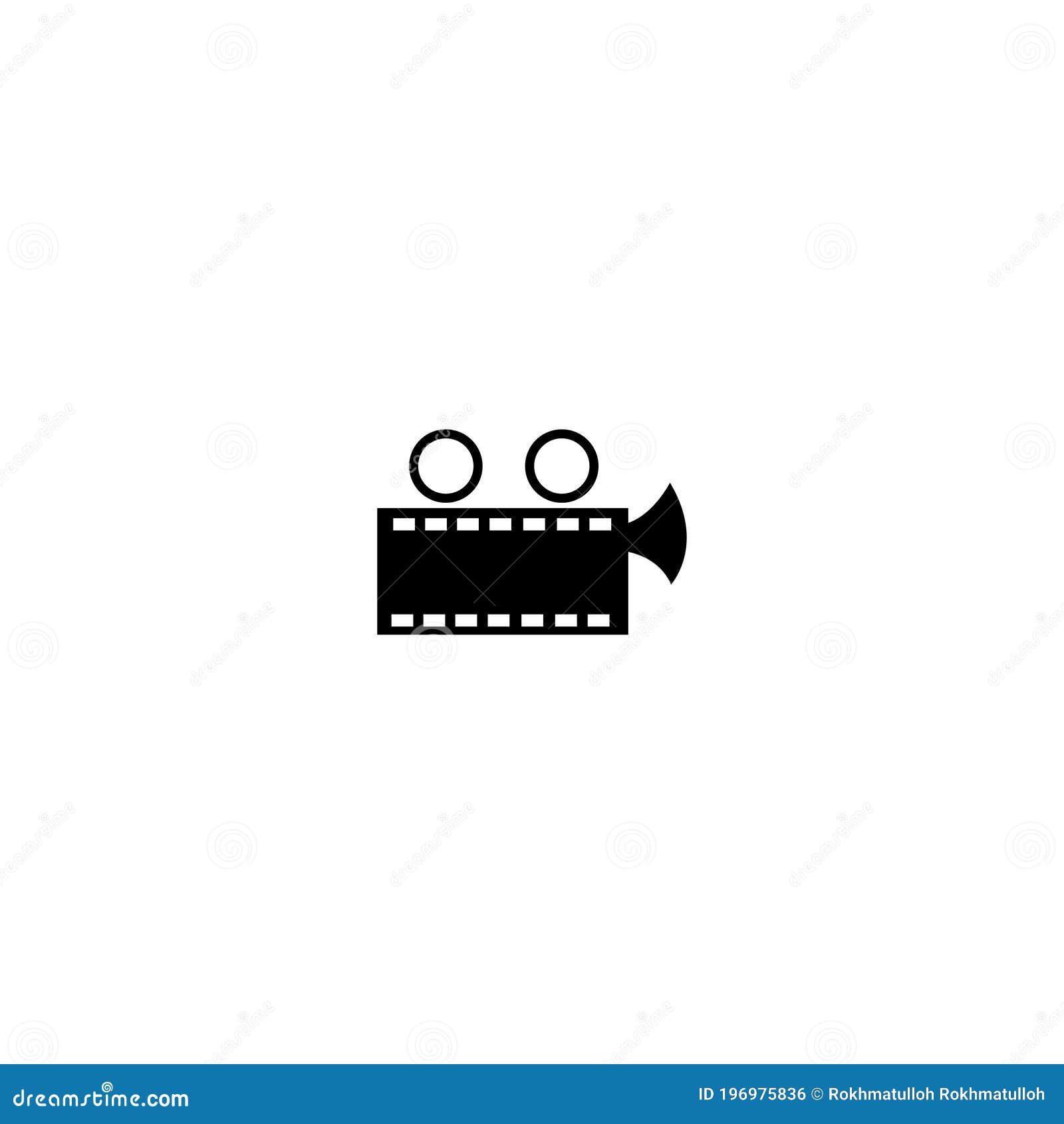 Logo Film Illustration Camera Video Design Black Template Vector Stock ...