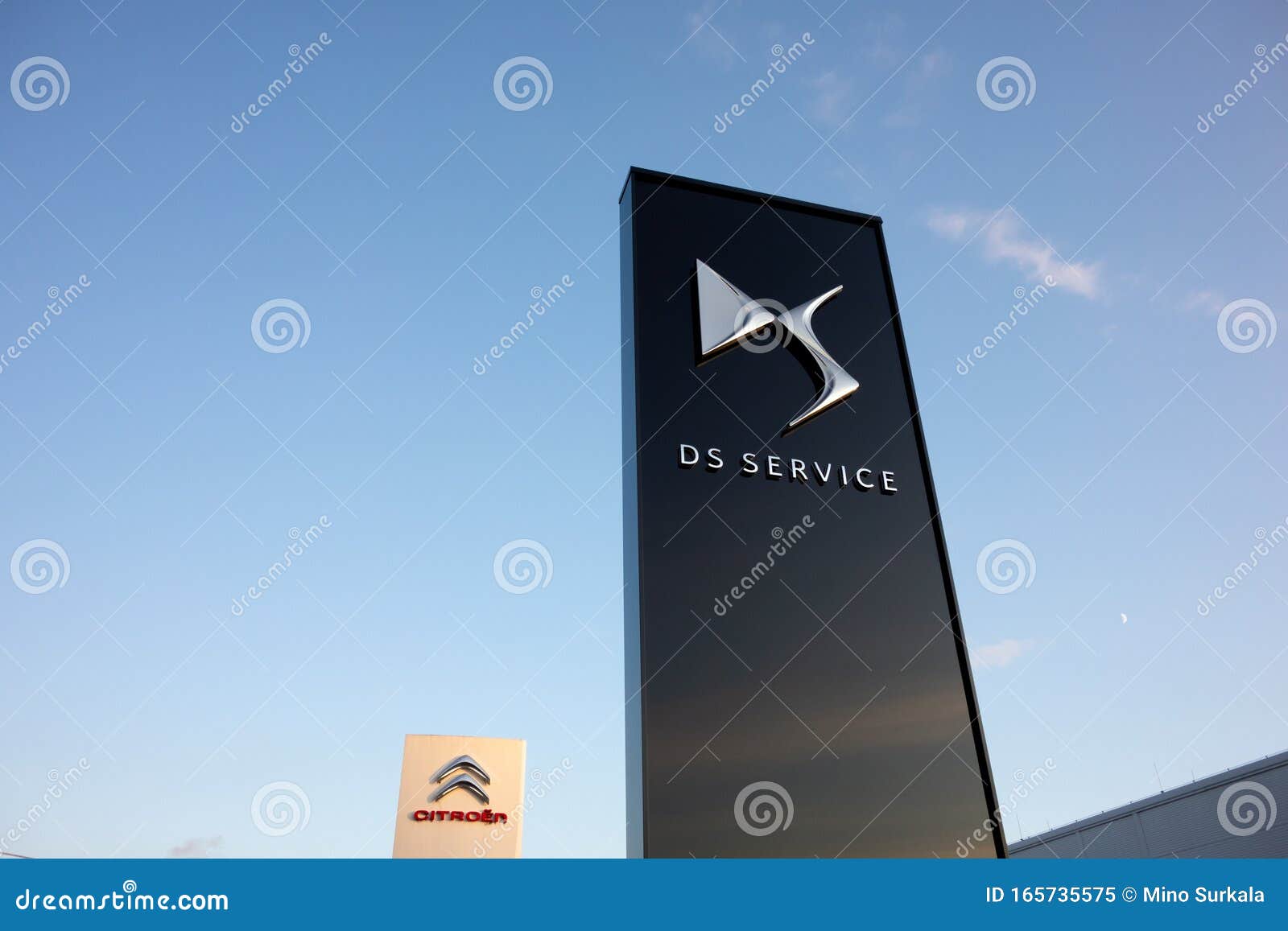 The Logo of a French Automotive Company DS Automobiles Advertising a  Location of a Dealership and a Service Center for this Luxury Editorial  Image - Image of logotype, business: 165735575