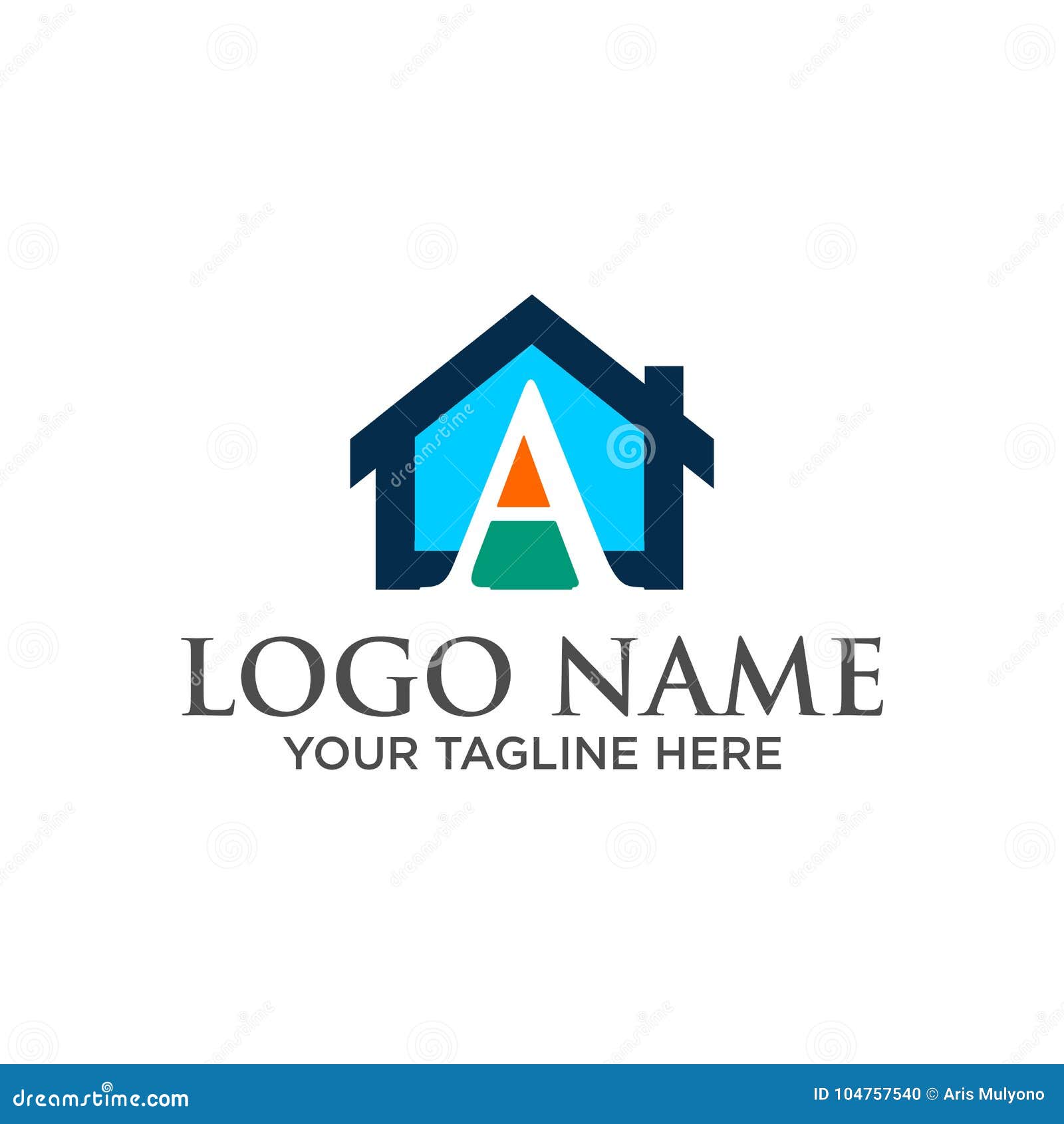  Logo  Huruf Awal A Atap Rumah  Real Estat Konstruksi Stock Vector Illustration 104757540