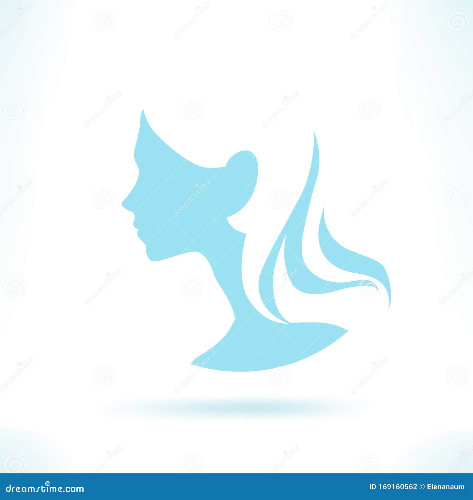 Logo Icon, Fashion Illustration for Beauty Shop and Hair Salon Stock Vector  - Illustration of color, design: 169160562
