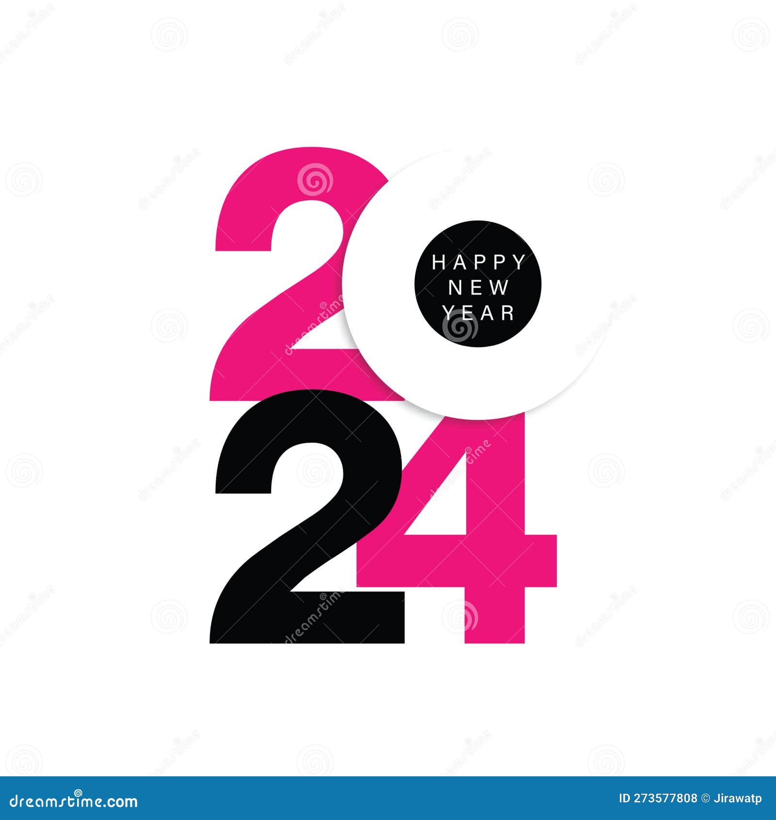 2024 Logo Icon, New Year Logo. 2024 Calendar Design Elements Elegant