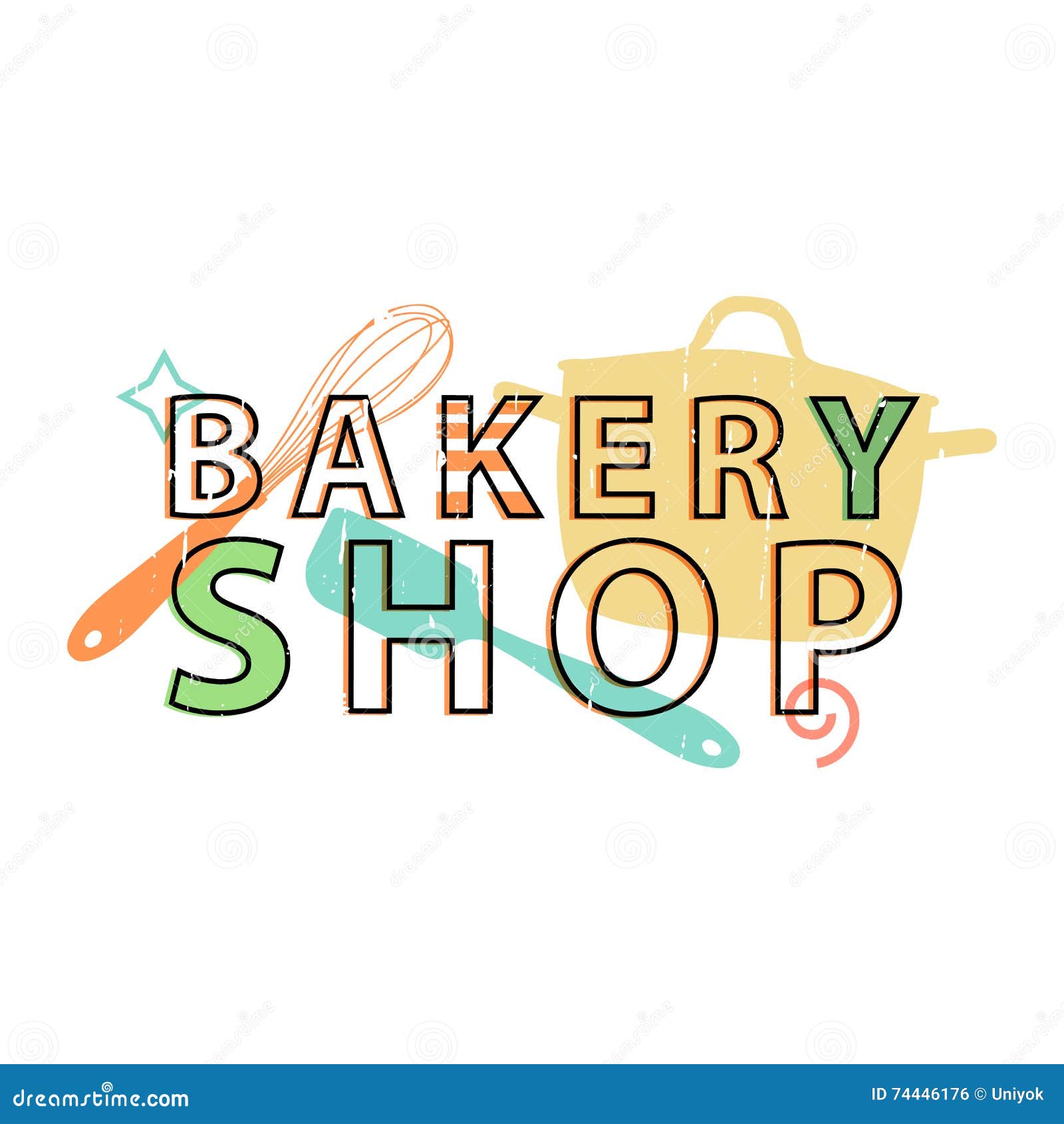 logo icon stamp emblem bakery shop logo bakery