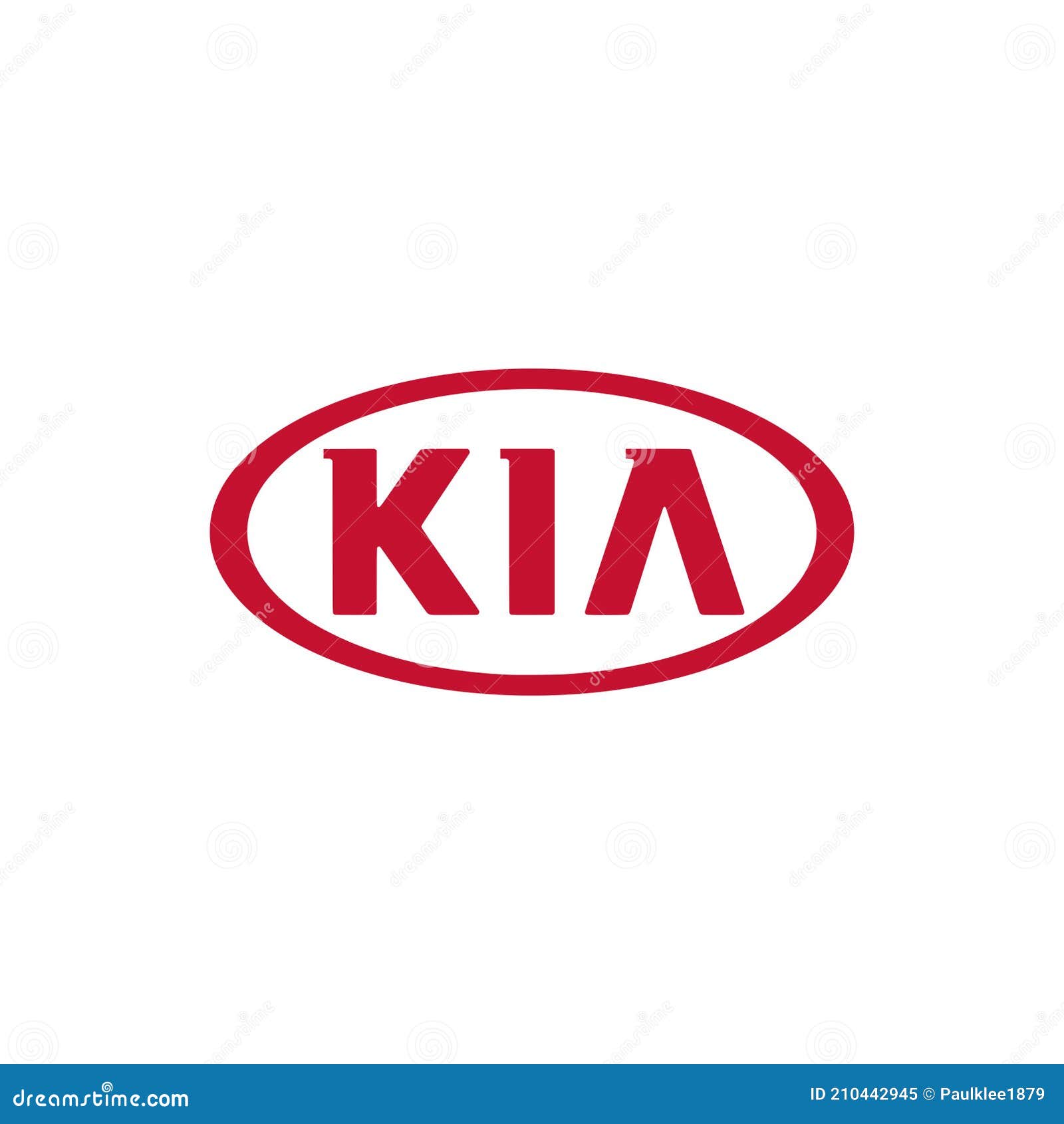 KIA Logo Editorial Illustrative on White Background Editorial ...