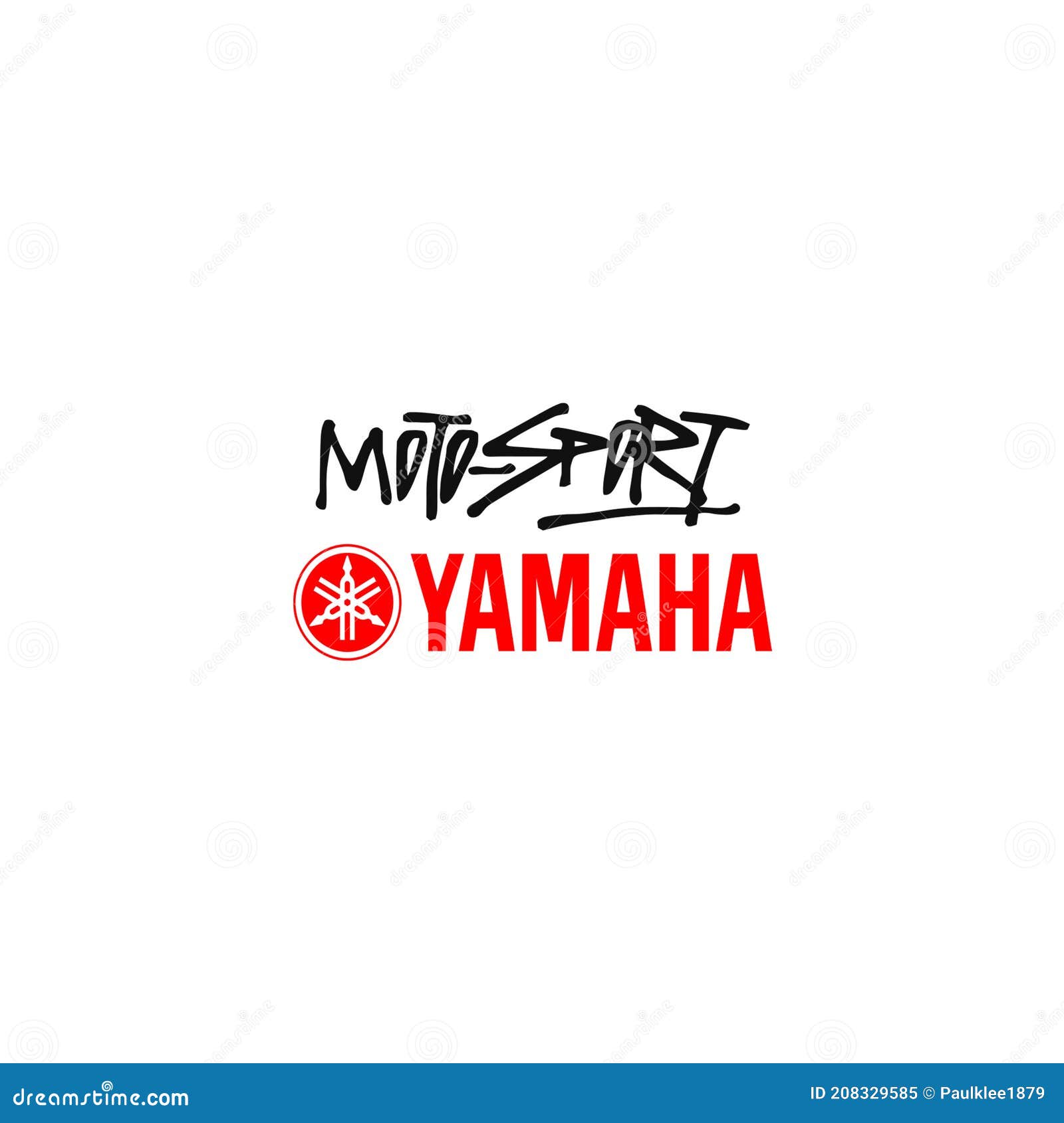 Motosport Yamaha Logo Editorial Illustrative on White Background Editorial  Image - Illustration of background, motosport: 208329585