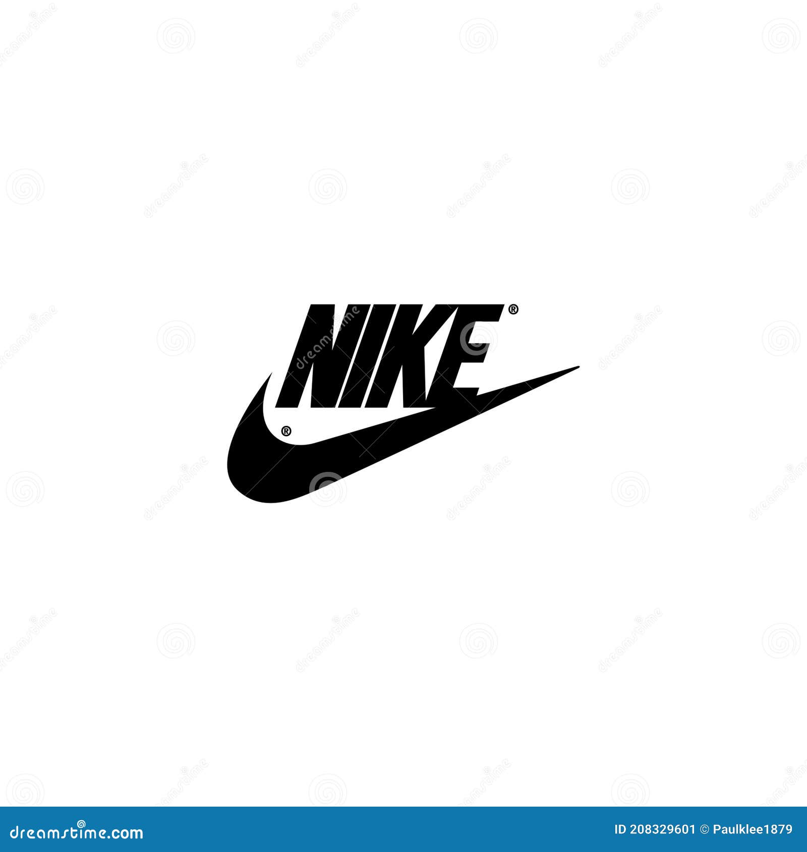 Nike Logo Editorial Illustrative On White Background Editorial Photo -  Illustration Of Backgroundneditorial, White: 208329601