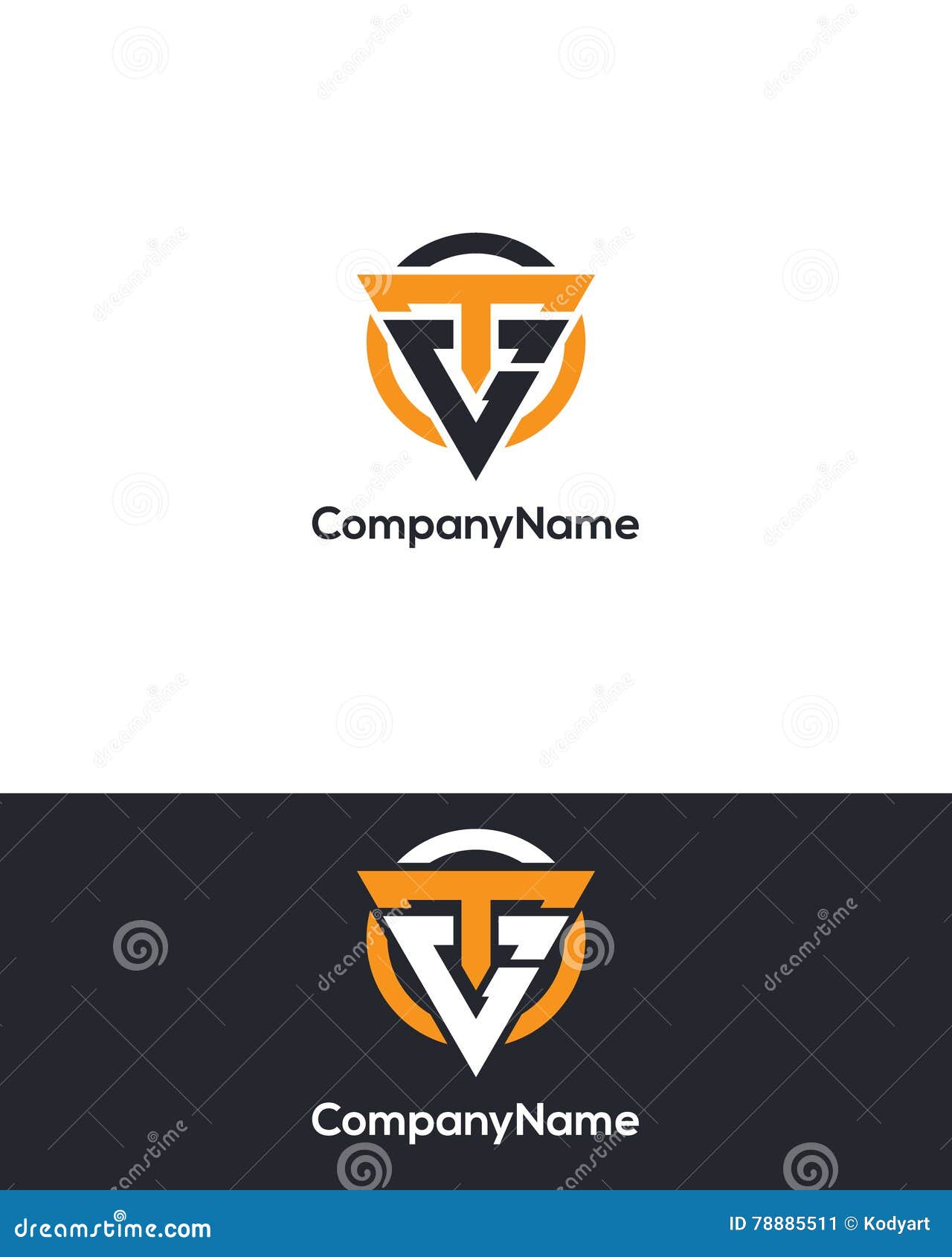 logo image set - stylized letter t and g