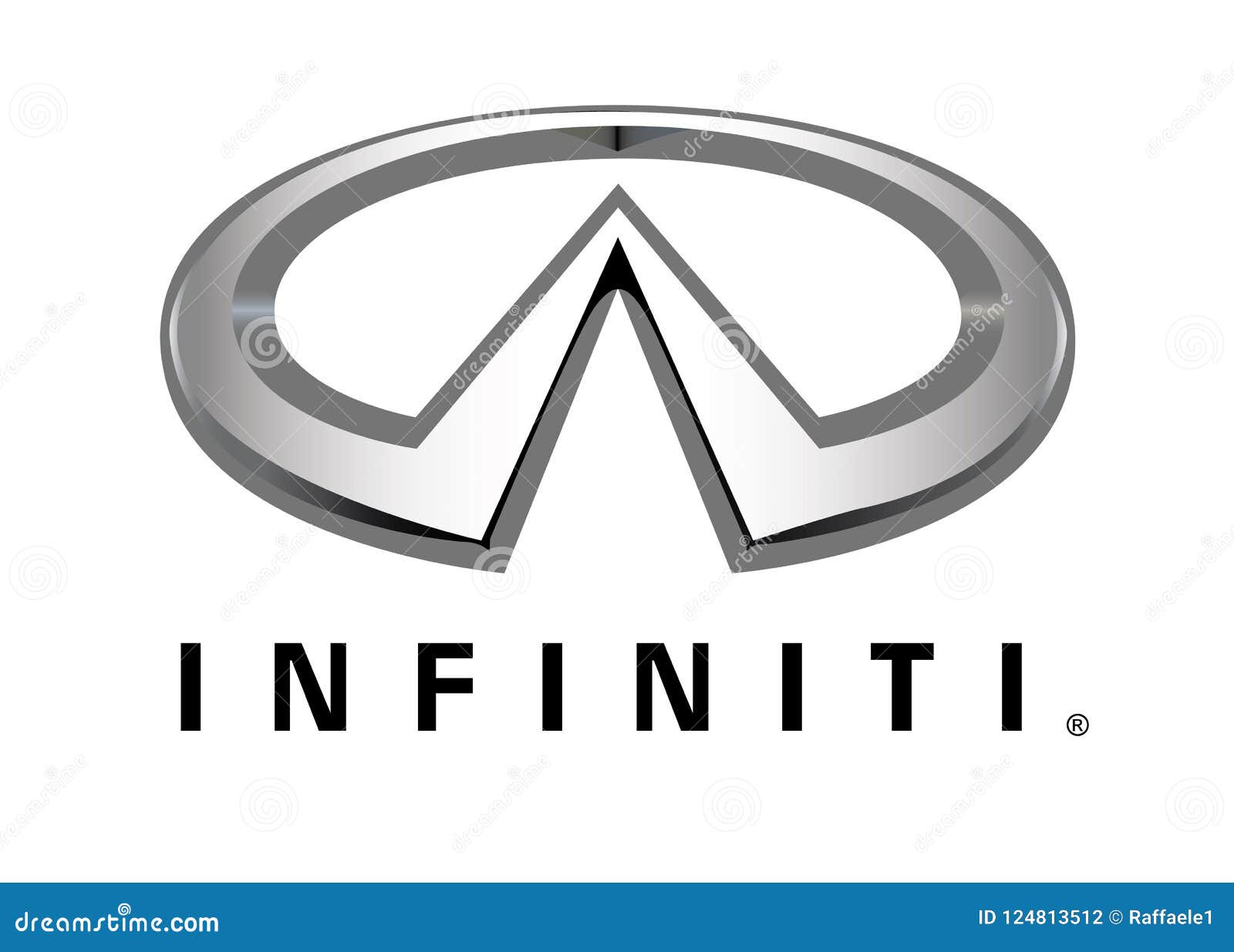 Logo Infiniti editorial photography. Illustration of format 124813512