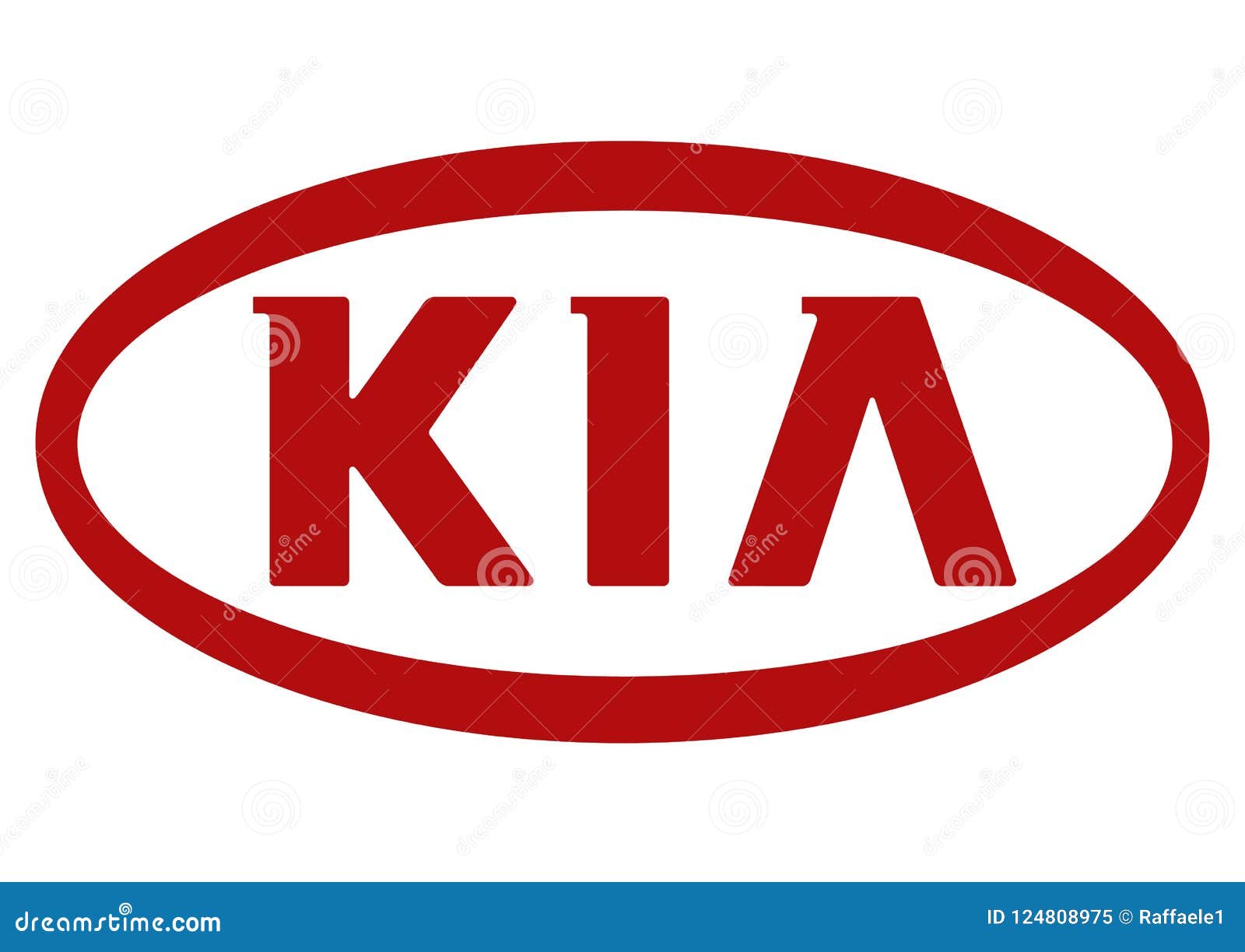 Logo Kia Motors editorial image. Illustration of color - 124808975