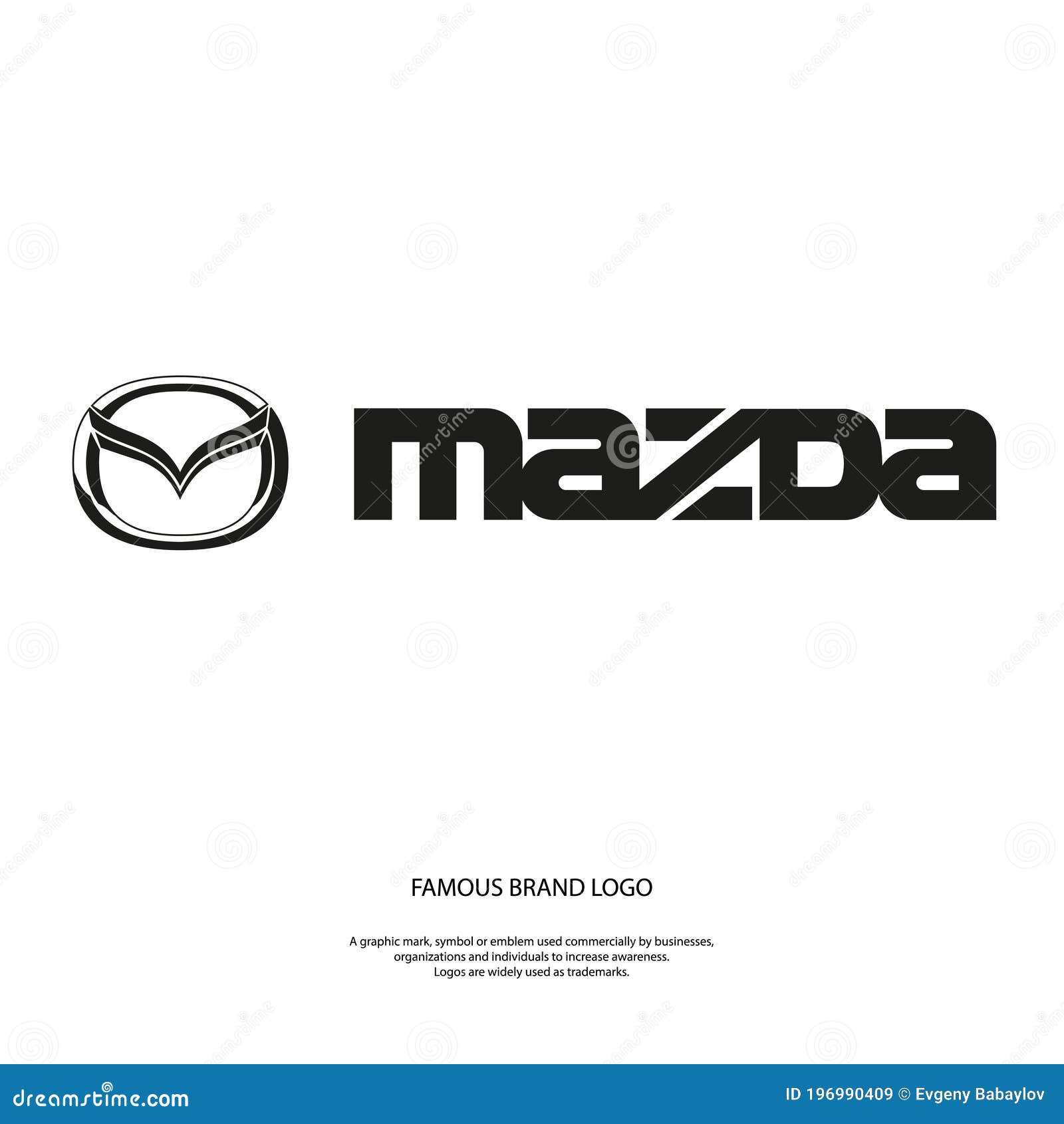 Logo of a Large International Company Mazda Editorial Stock Image