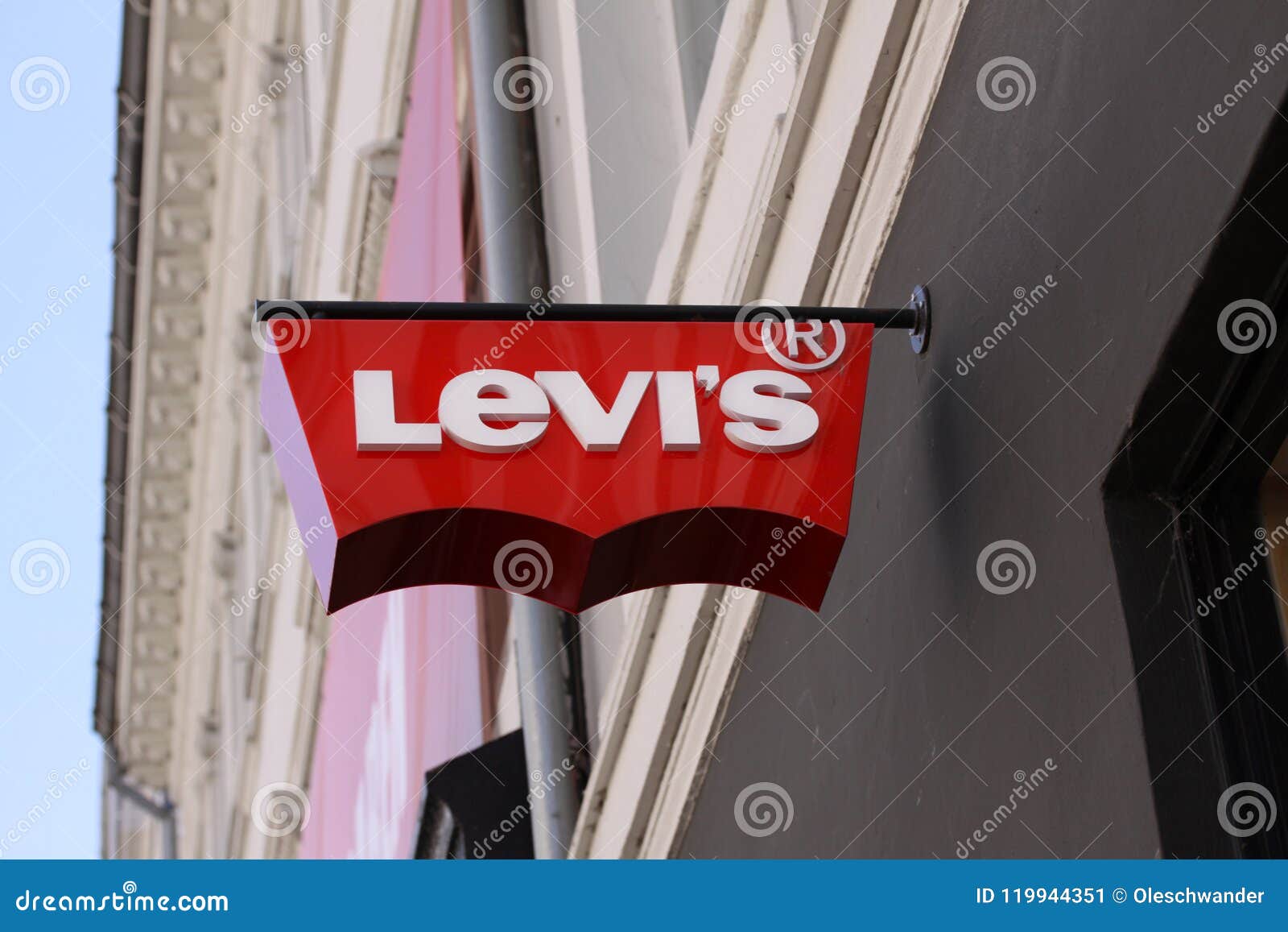 Logo of the Levis Levi Jeans Store. Levi Strauss Founded in 1853, is an  American Clothing Company Known Worldwide for Its Levi Str Editorial Photo  - Image of daytime, 1853: 119944351