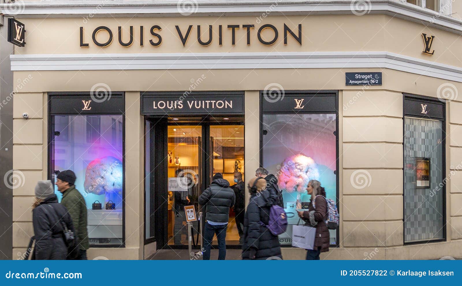 Copenhagen, Denmark. 18 March 2021, Louis Vuitton opens for