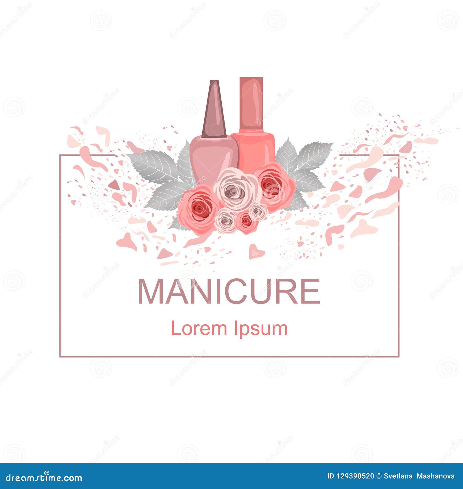 Logo for Manicure Companies Stock Vector - Illustration of elegance,  fashion: 129390520