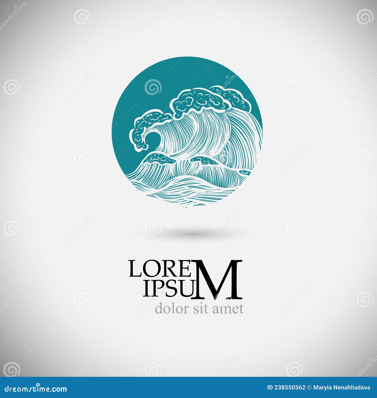 Logo Mer. Illustration Vectorielle Illustration de Vecteur ...