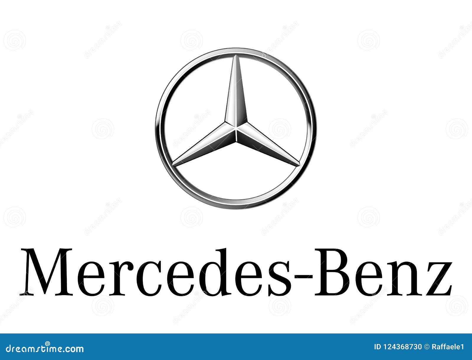 Logo Mercedes Benz imagen editorial. Ilustración de gris - 124368730