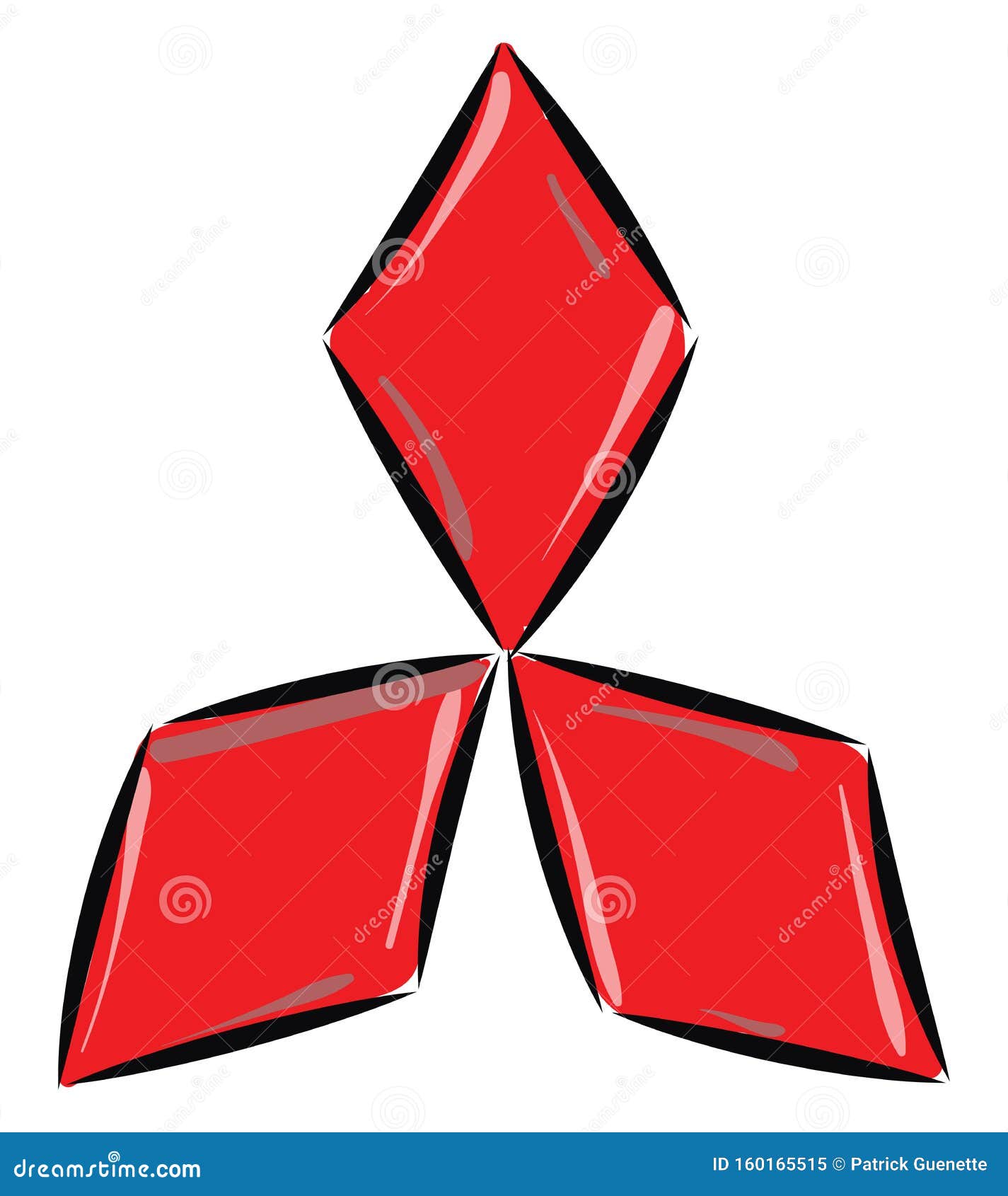 Logo Of Mitsubishi Motors, Vector Or Color Illustration Stock Vector