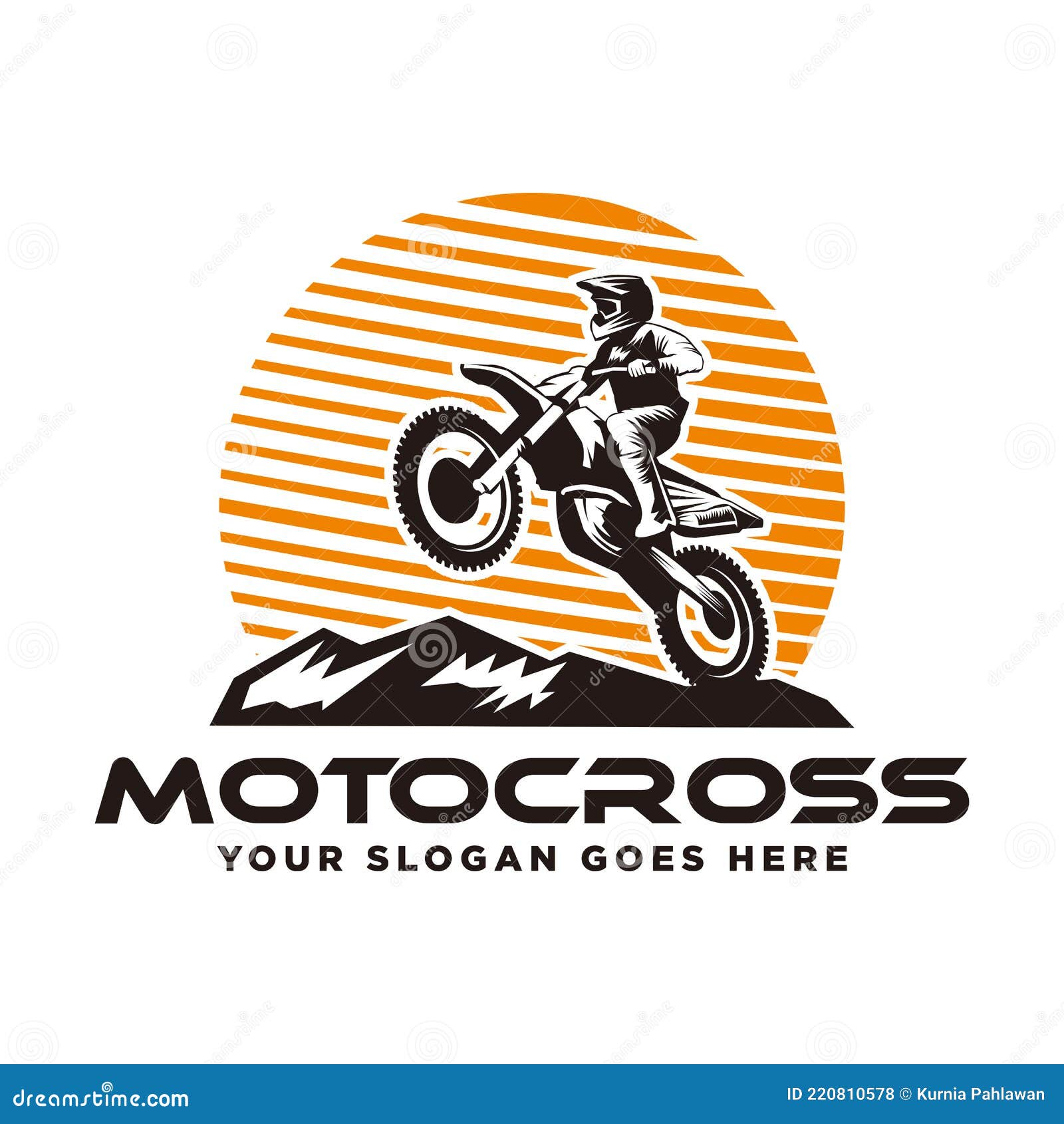 Logo motocross logo vector stock de ilustración. Ilustración de coche