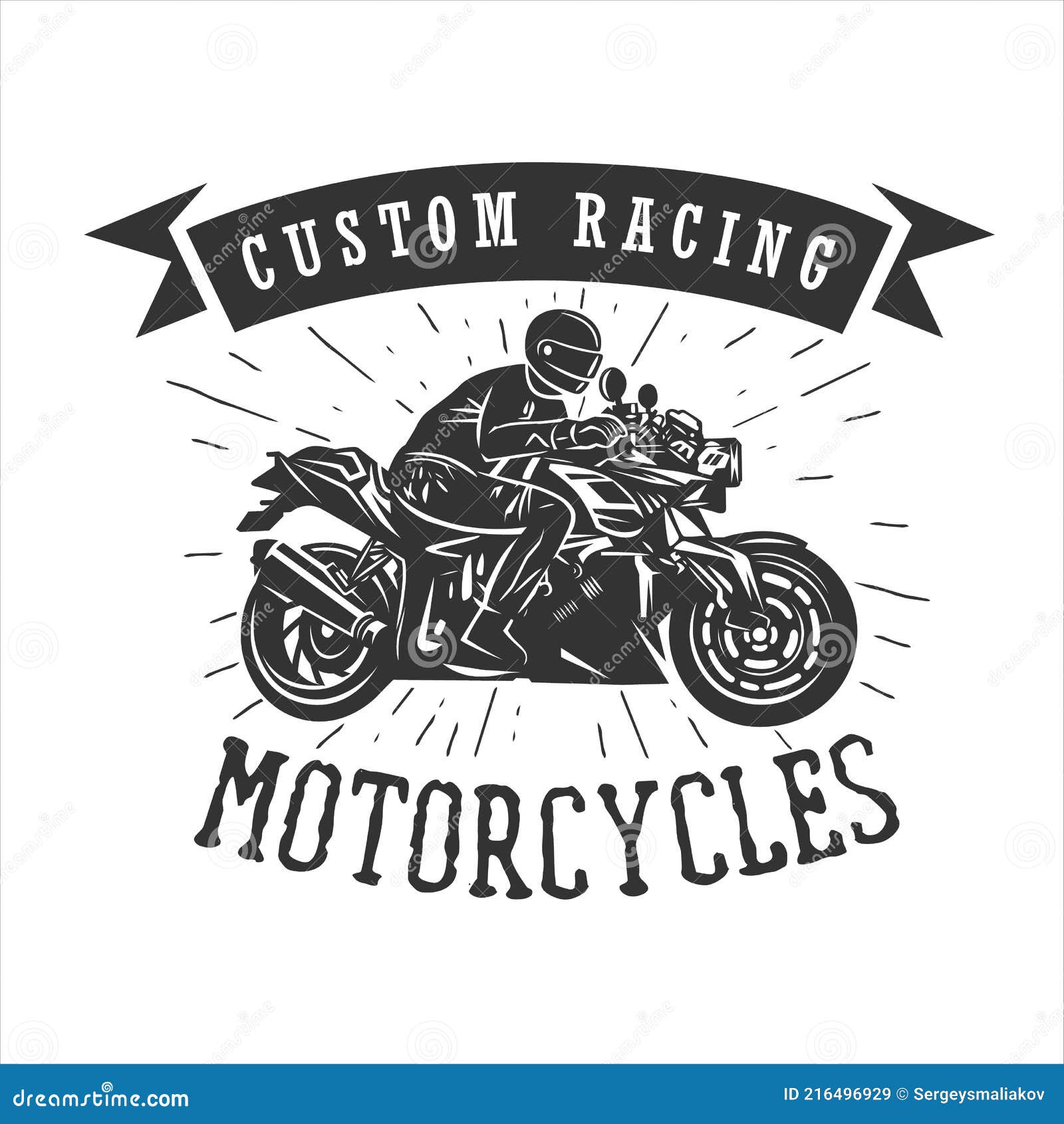 Logo motorcycle vintage stock vector. Illustration of motorcycle ...