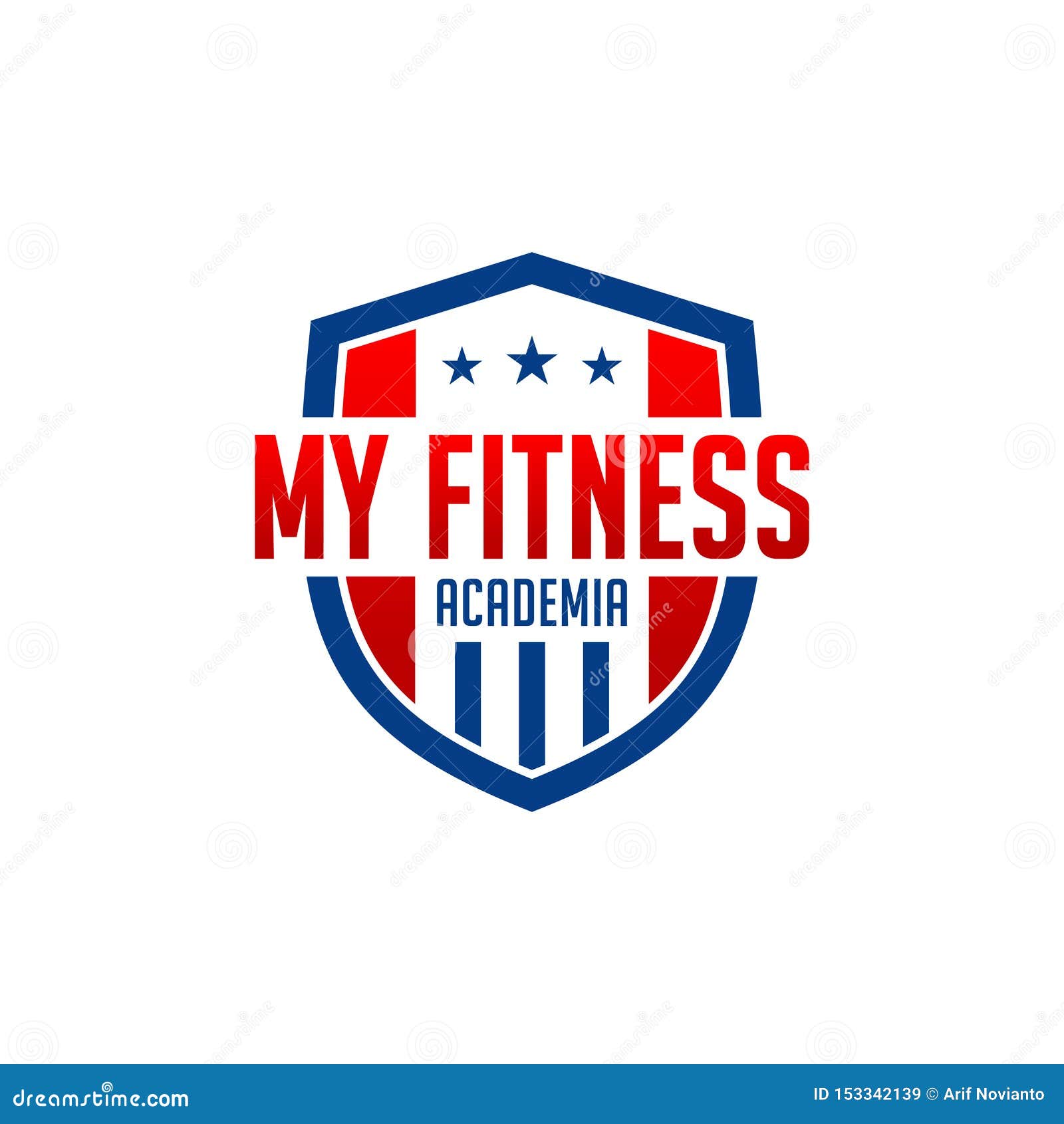 Logo my fitness academy stock illustration. Illustration of fighter ...