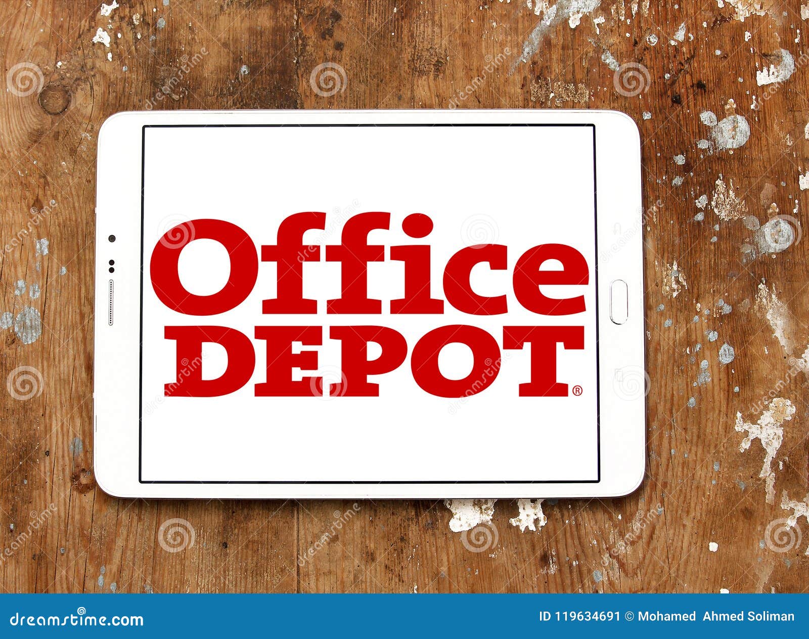 Office Depot retailer logo editorial photo. Image of brands - 119634691