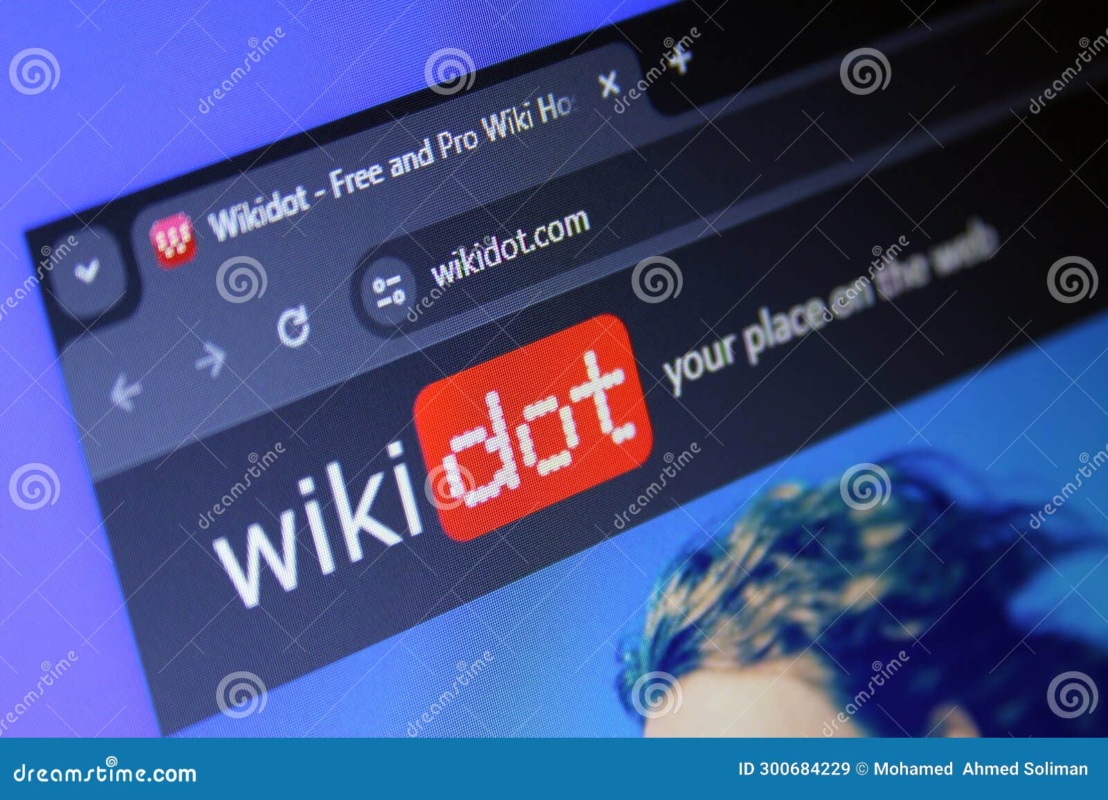 Wikidot wiki hosting editorial stock image. Image of information
