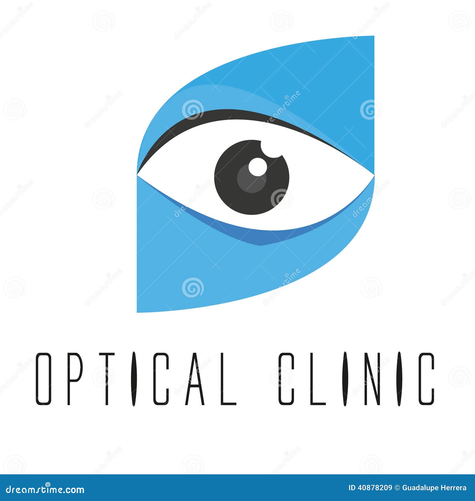 Logo optical clinic stock vector. Illustration of branding 40878209
