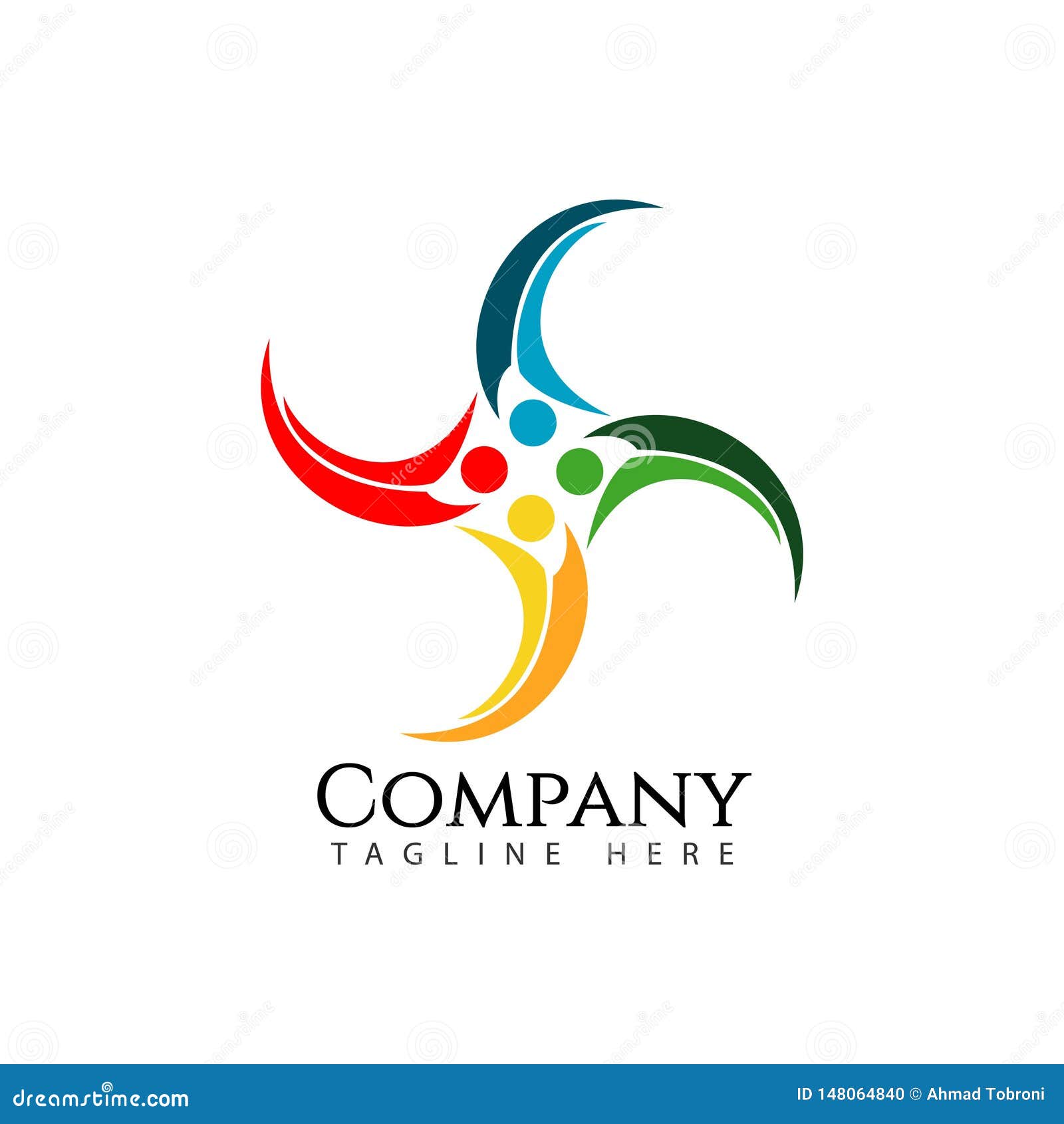 Download Social Company Logo Vector Template Design Illustration Stock Vector - Illustration of community ...