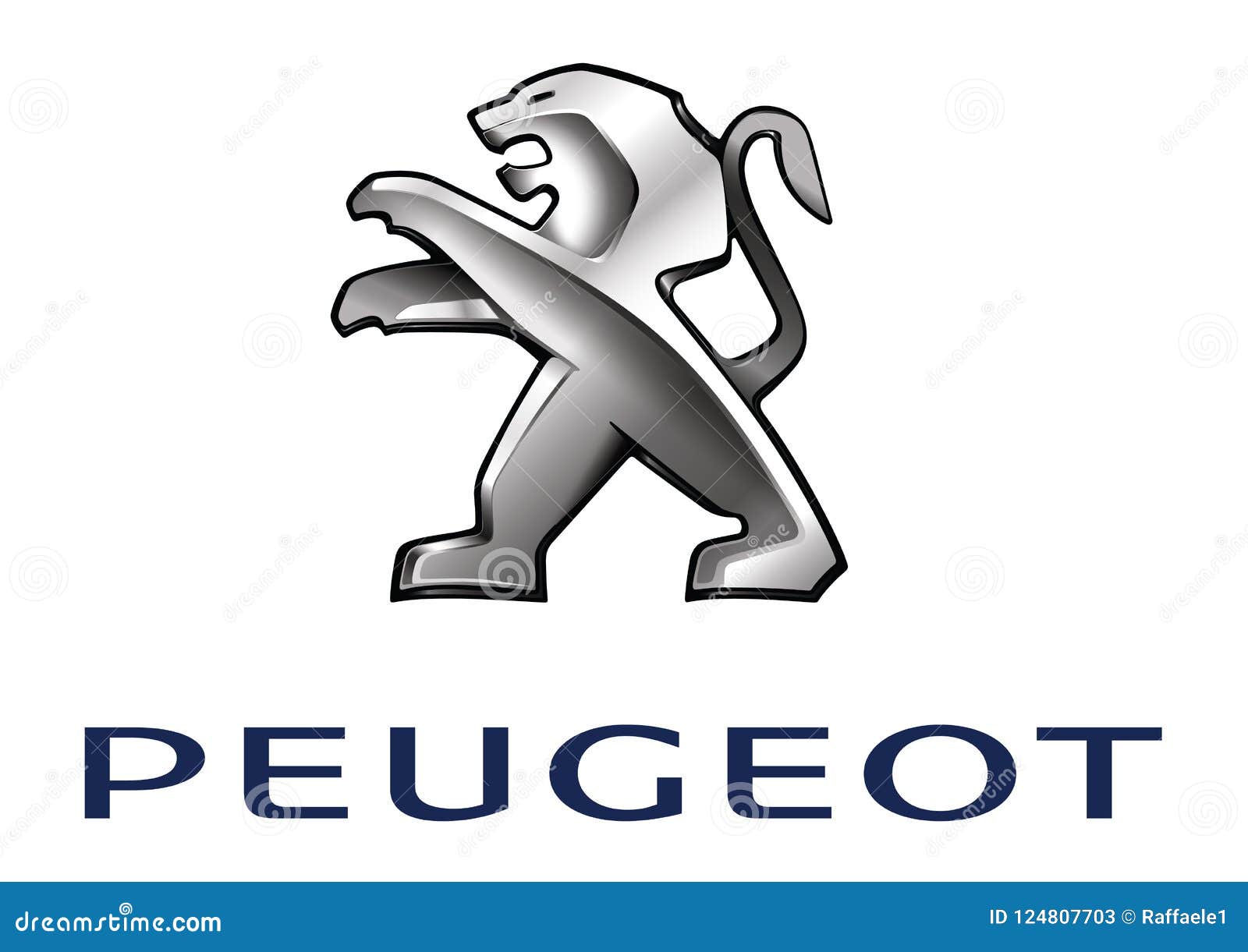 Logo Peugeot editorial stock photo. Illustration of motors - 124807703