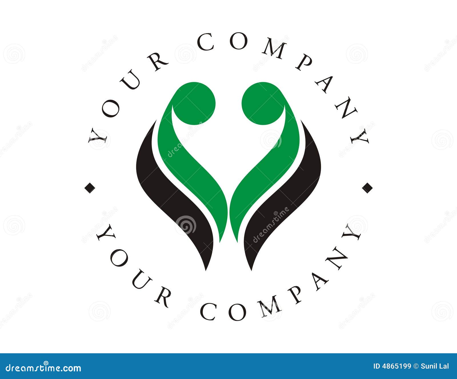 Logo Protection of Life stock illustration. Illustration of human