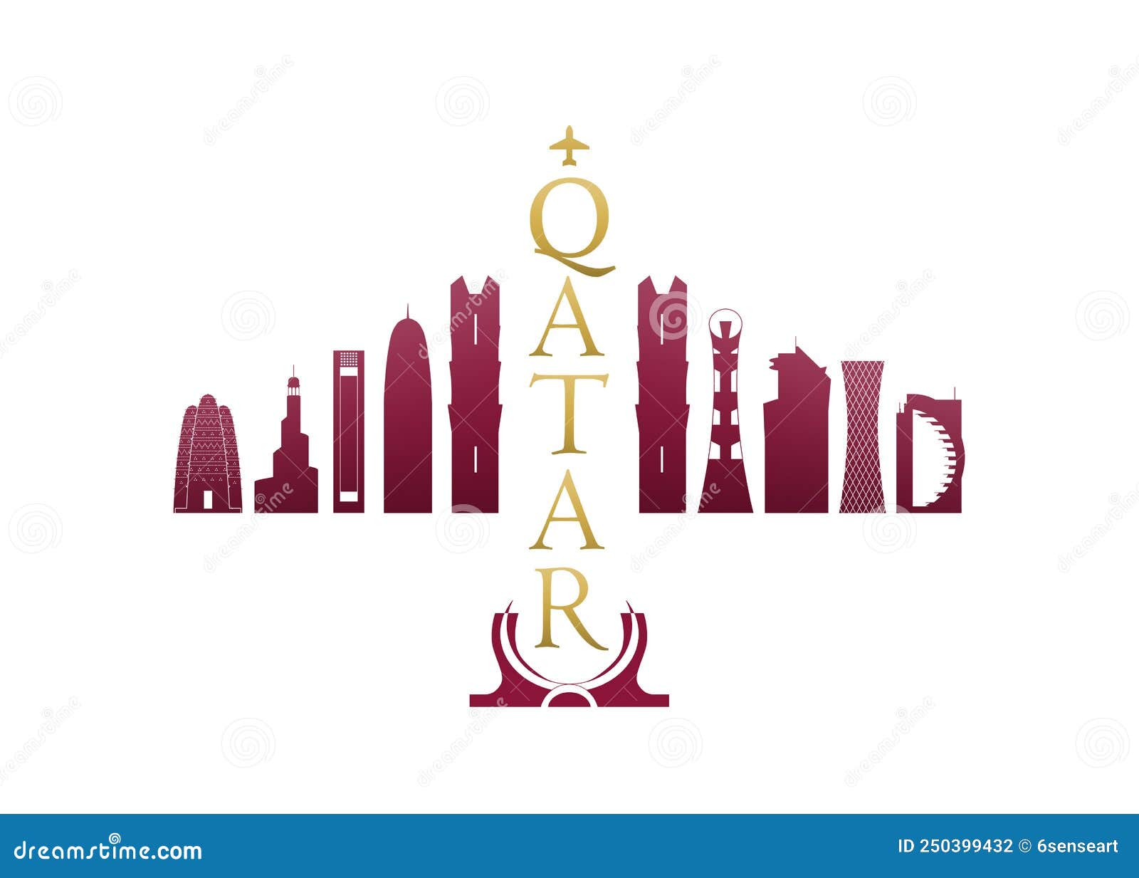 qatar tourism logo white